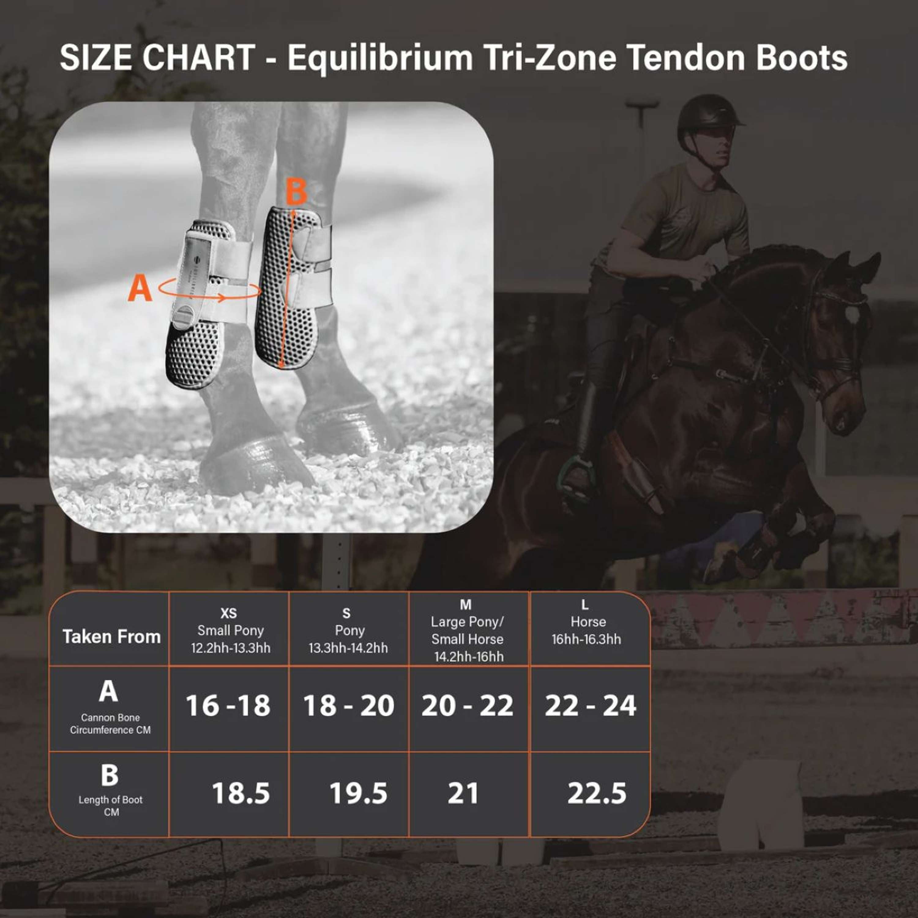 Equilibrium Tendon Boots Tri-zone Black