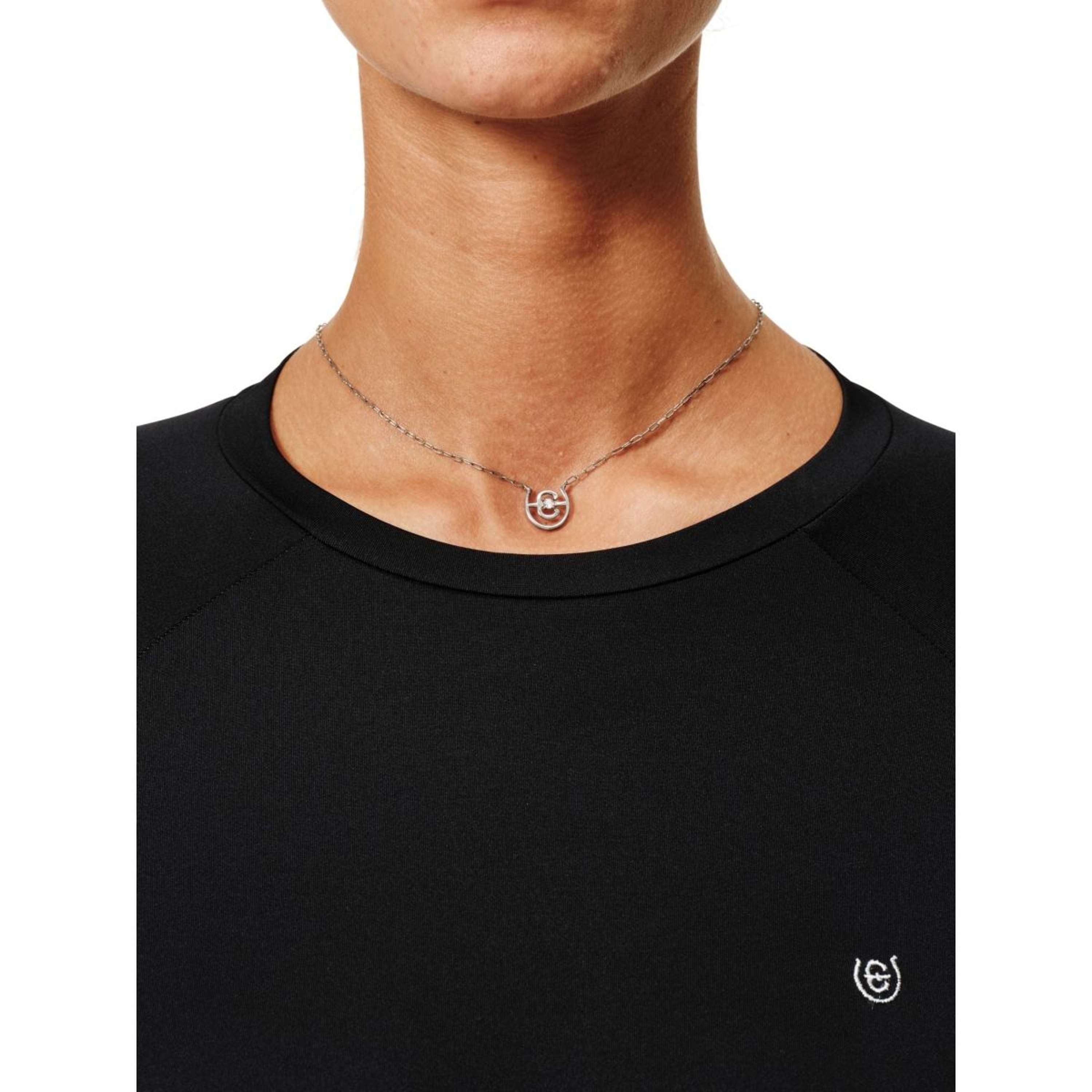Equestrian Stockholm Neck Chain Swarovski Crystal Silver