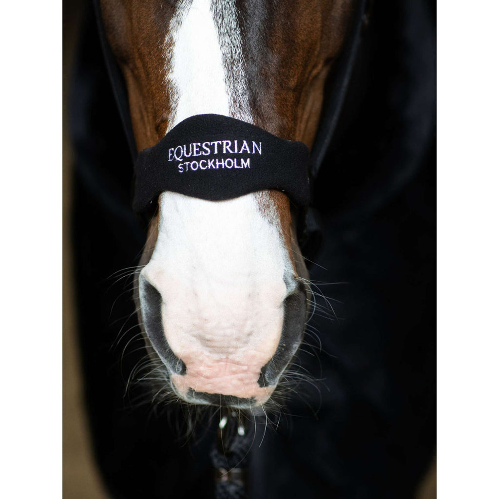Equestrian Stockholm Halter Anatomic Fleece Black