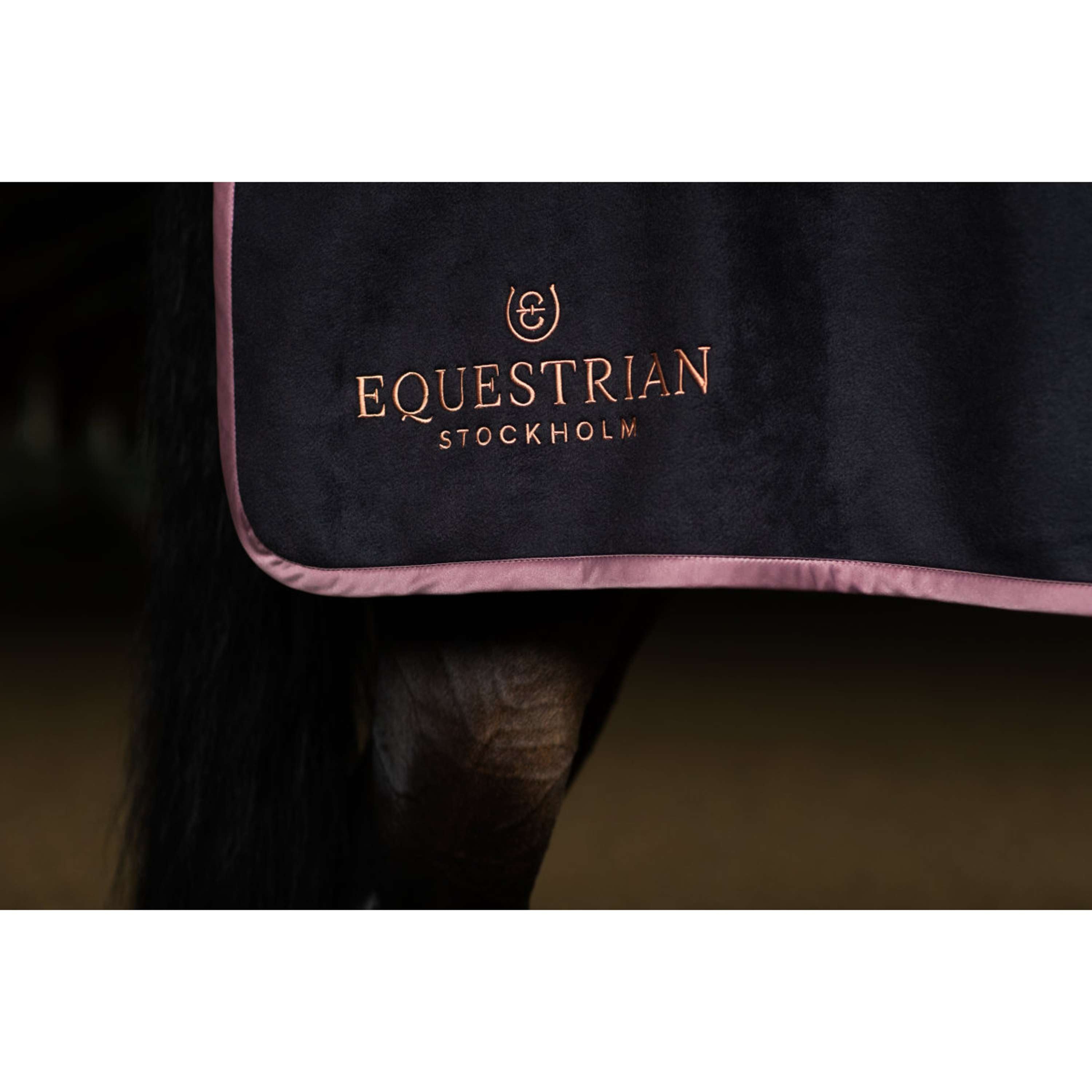 Equestrian Stockholm Quarter Sheet Heavy Fleece Black/Blush