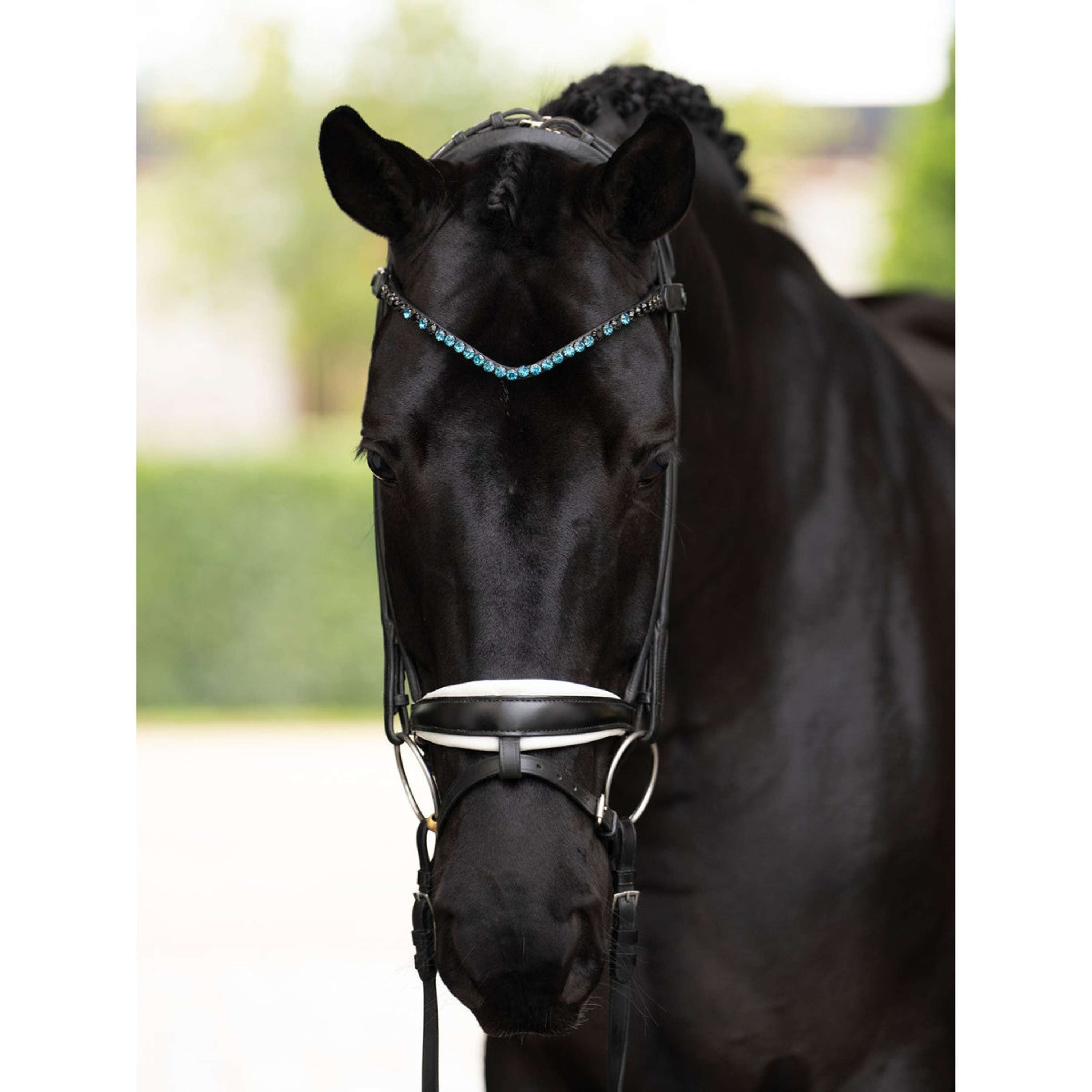 Equestrian Stockholm Browband Faded 8mm Blue Meadow