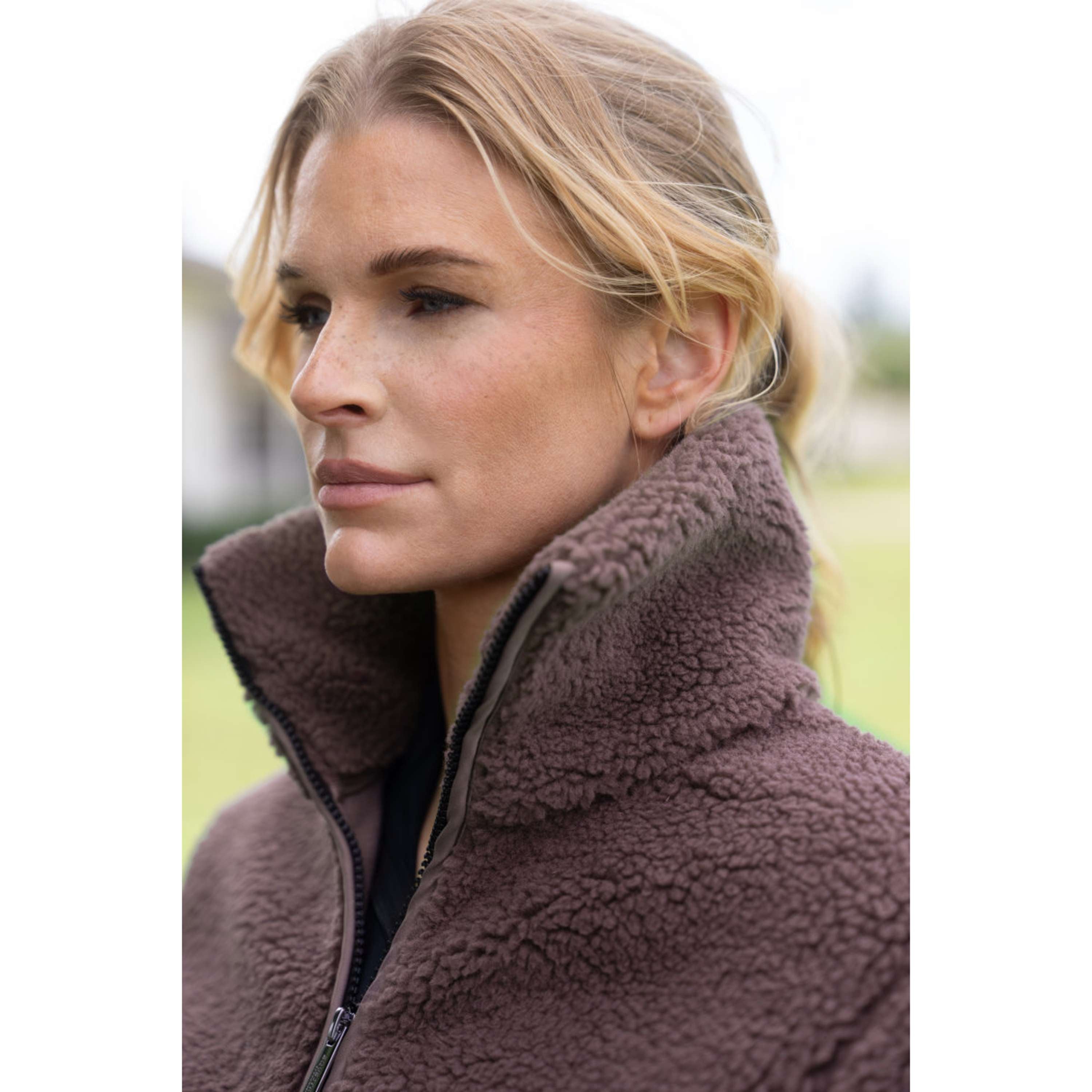 Equestrian Stockholm Fleece Jacket Teddy Blush