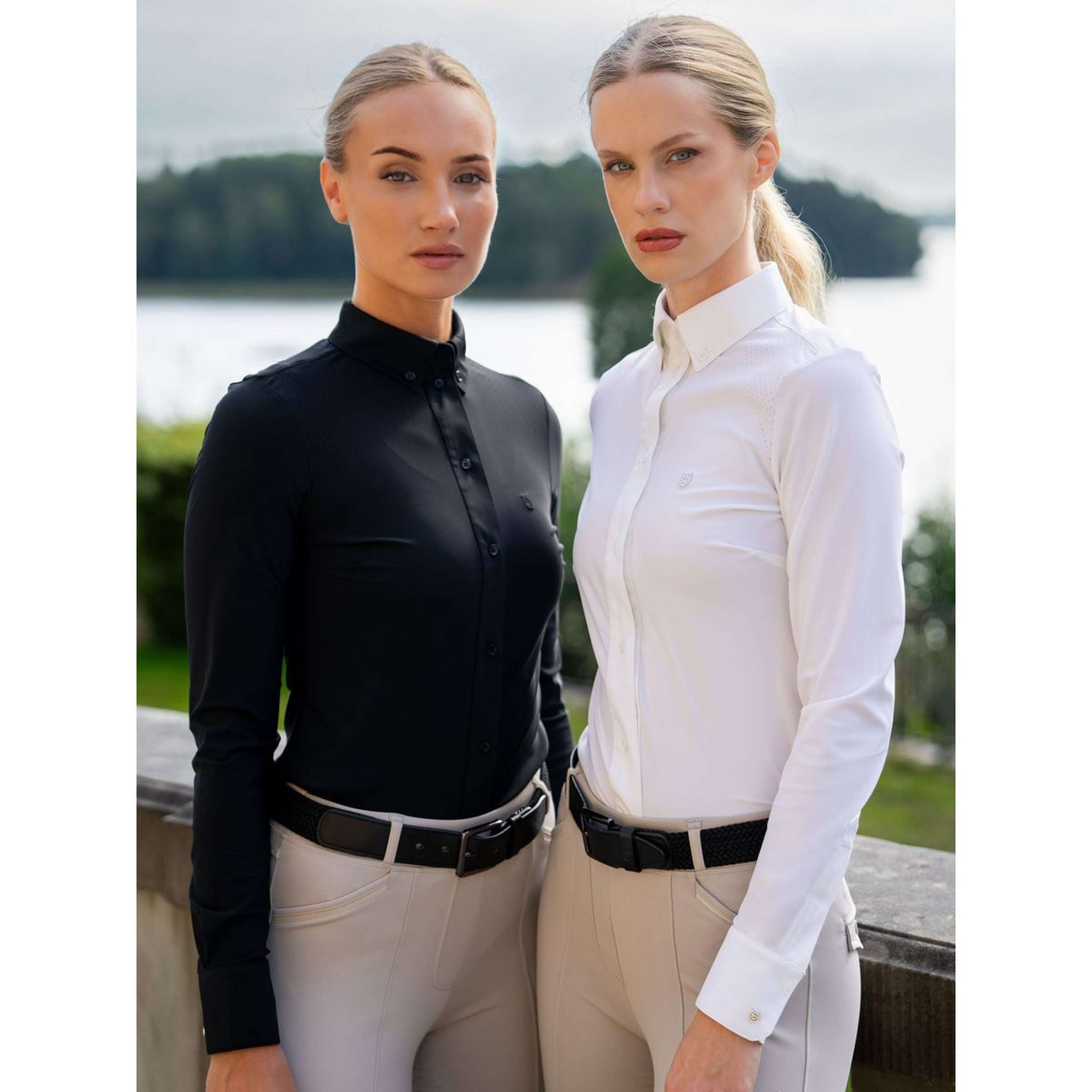 Equestrian Stockholm Competition Shirt Performance White