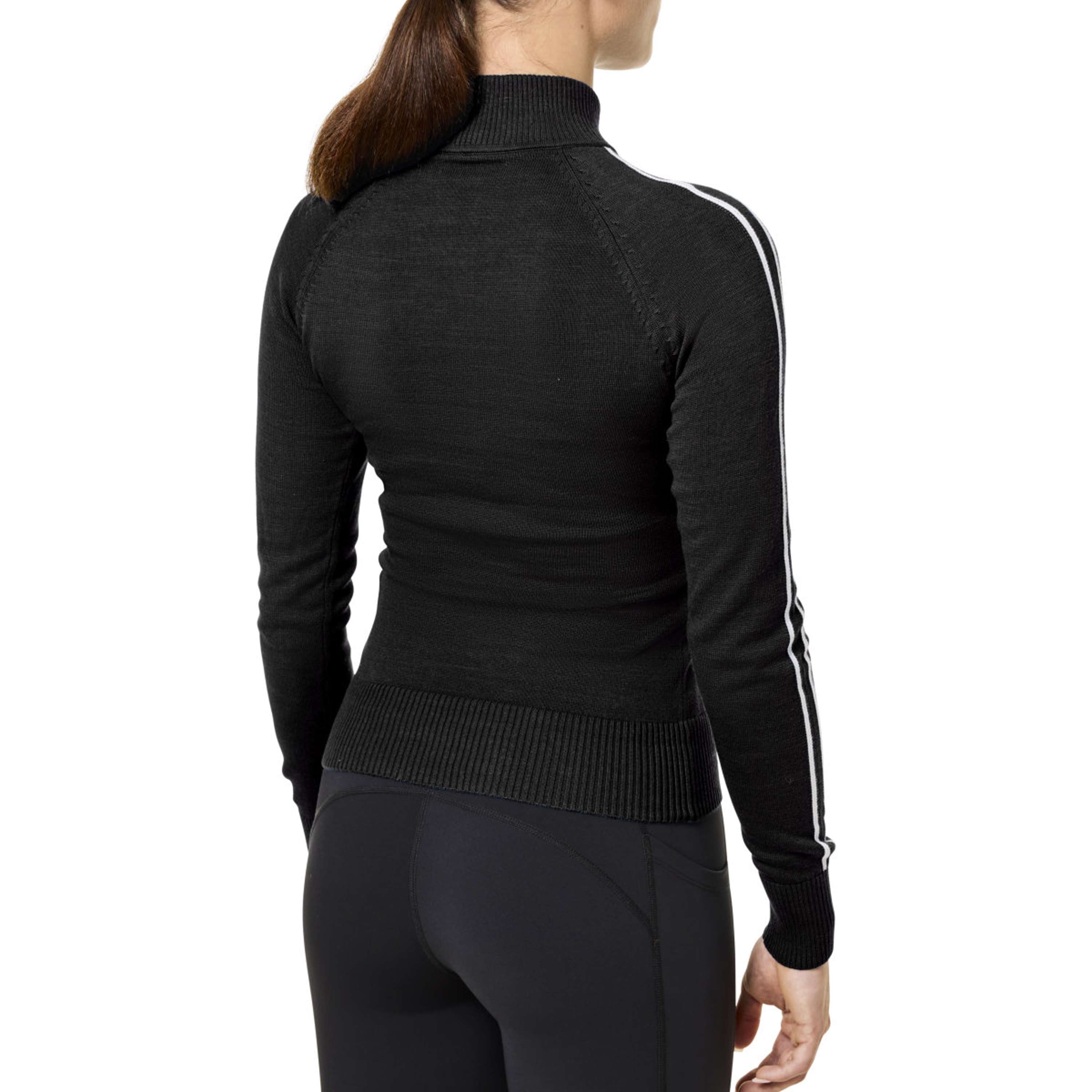 Equestrian Stockholm Knitted Zip Top Black