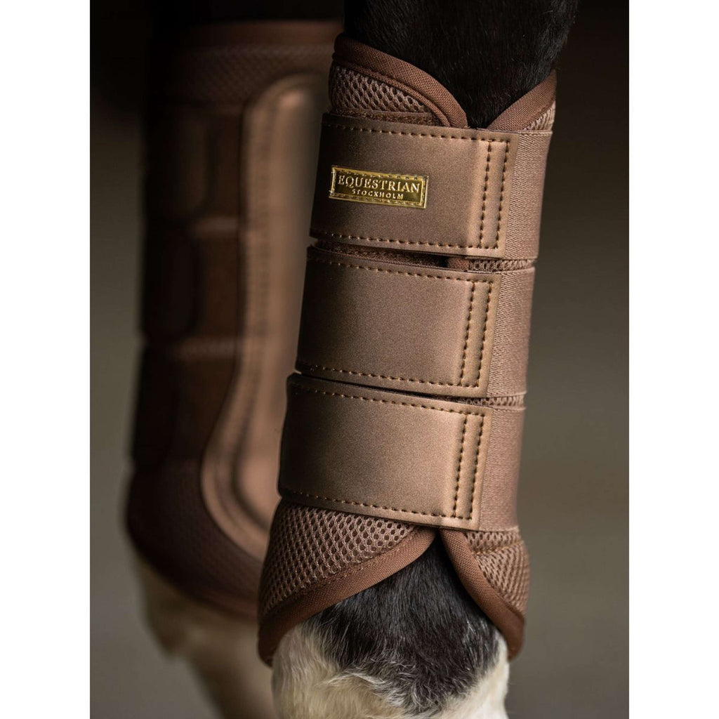 Equestrian Stockholm Leg Protectors Classic Mesh Champagne