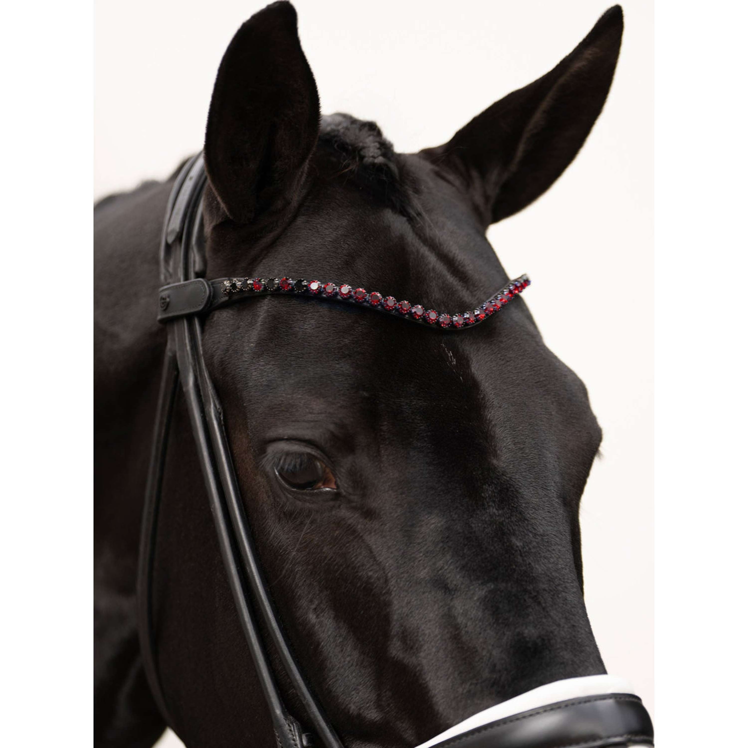 Equestrian Stockholm Browband Faded 8mm Merlot