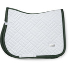 Equestrian Stockholm Saddlepad Modern Jumping White/Sycamore Green
