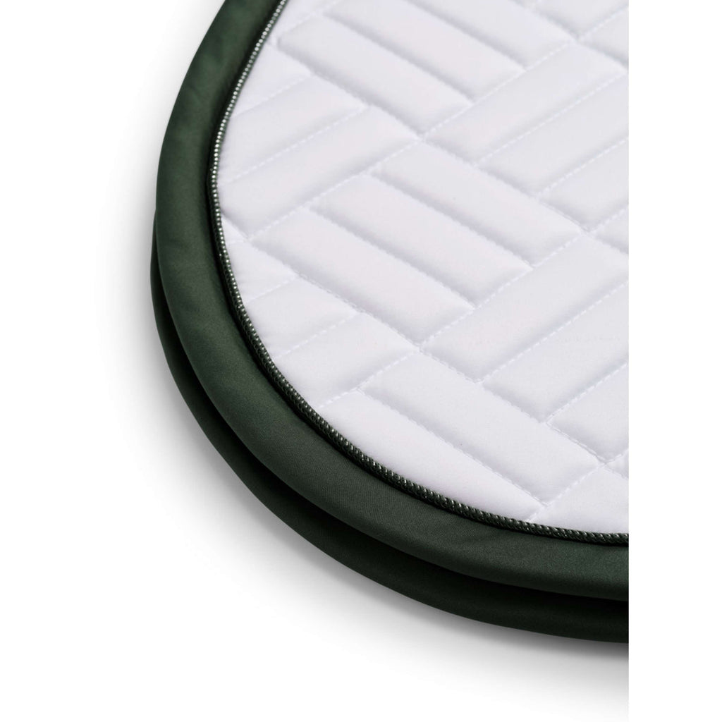 Equestrian Stockholm Saddlepad Modern Jumping White/Sycamore Green