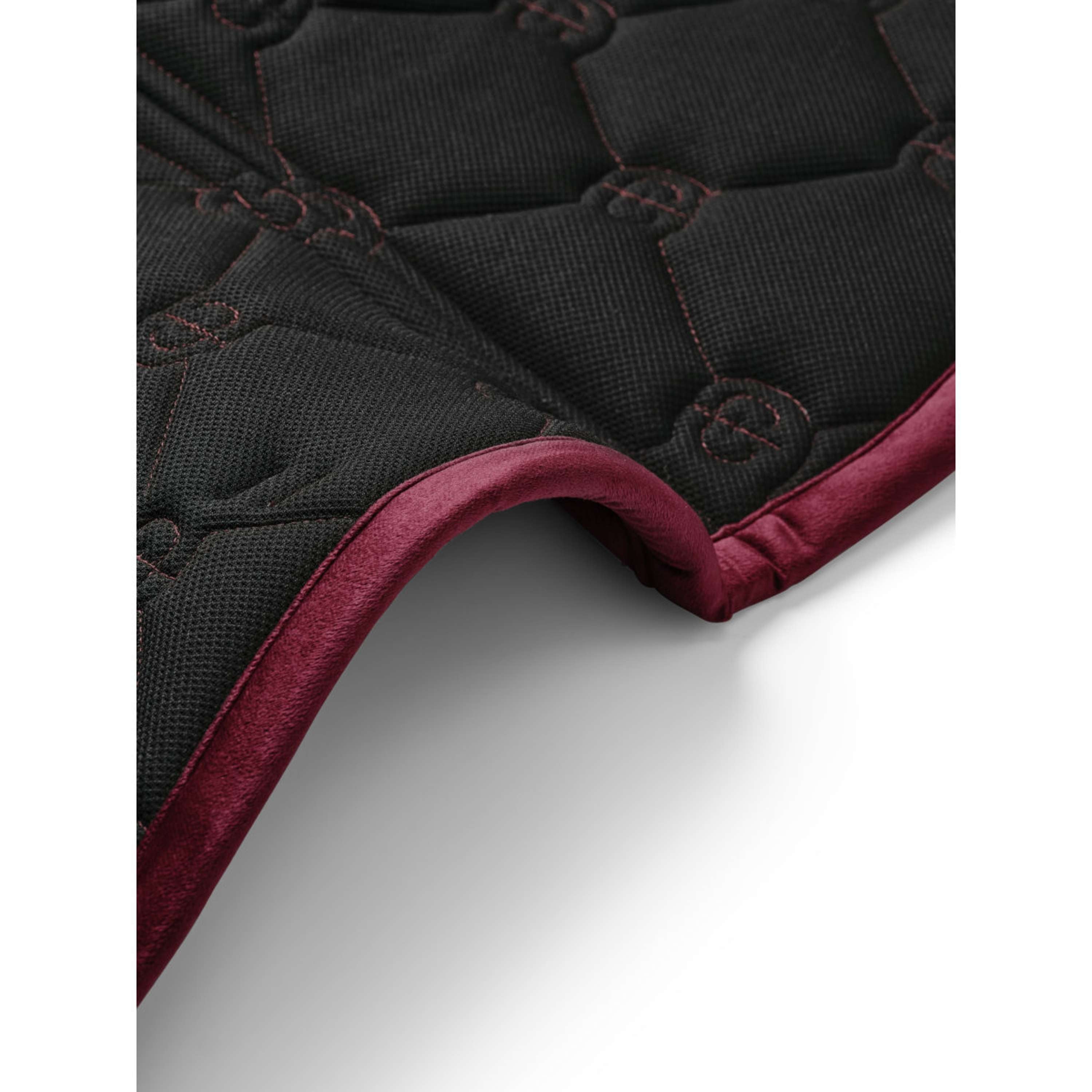 Equestrian Stockholm Saddlepad Velvet Dressage Merlot