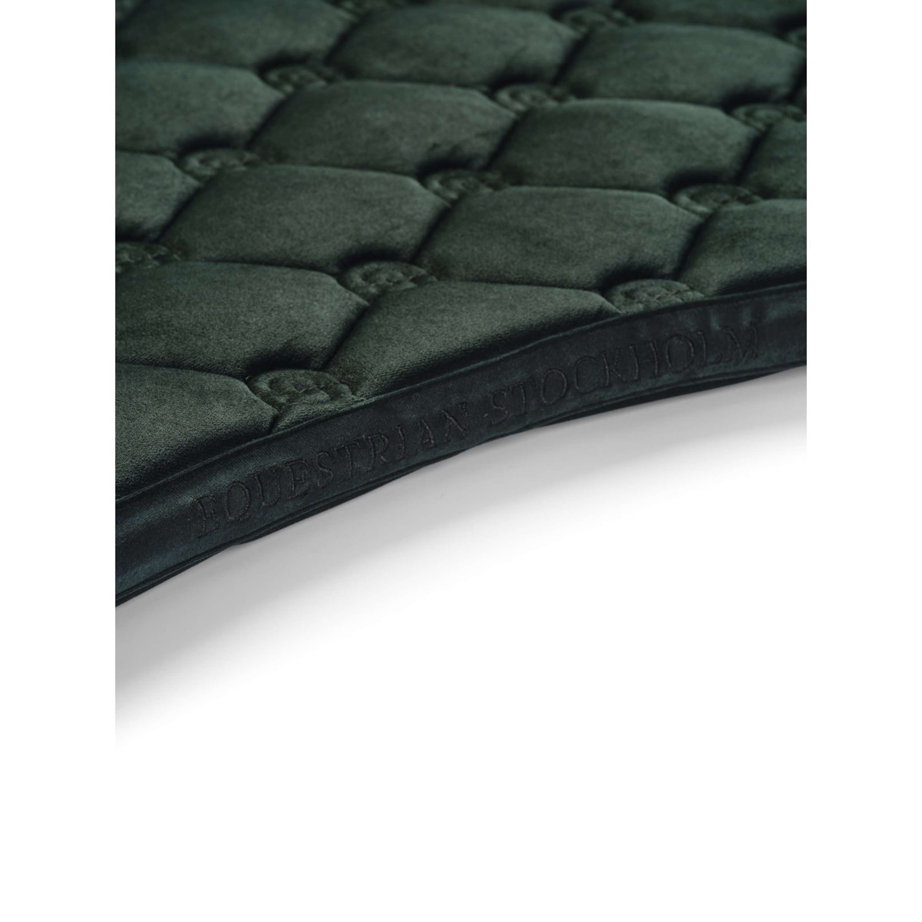 Equestrian Stockholm Saddlepad Velvet Dressage Sycamore Green