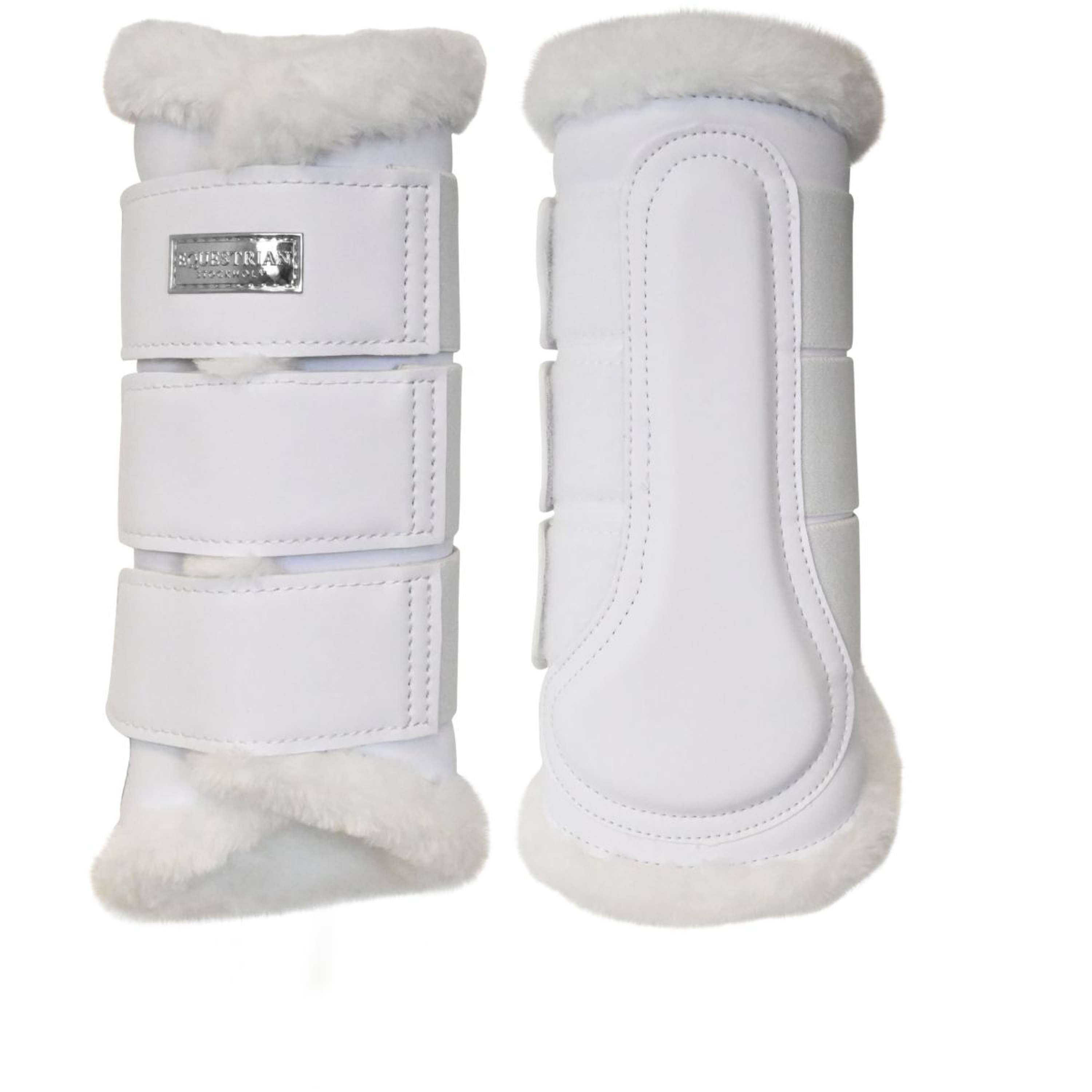 Equestrian Stockholm Leg Protectors White Silver