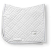 Equestrian Stockholm Saddlepad Modern Dressage White Silver
