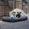 Hunter x Eskadron Dog Bed Chester Anthracite checked