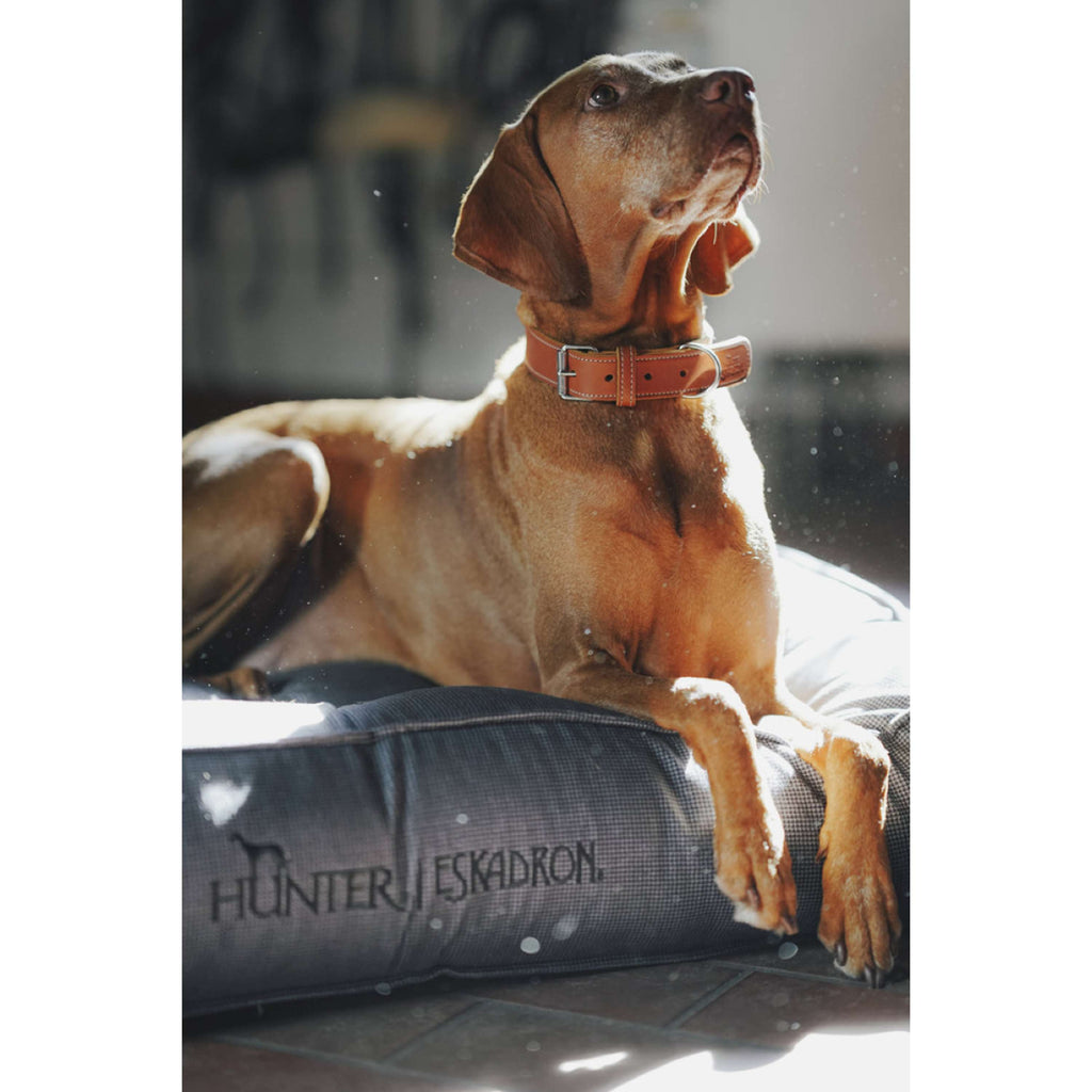 Hunter x Eskadron Dog Bed Chester Anthracite checked