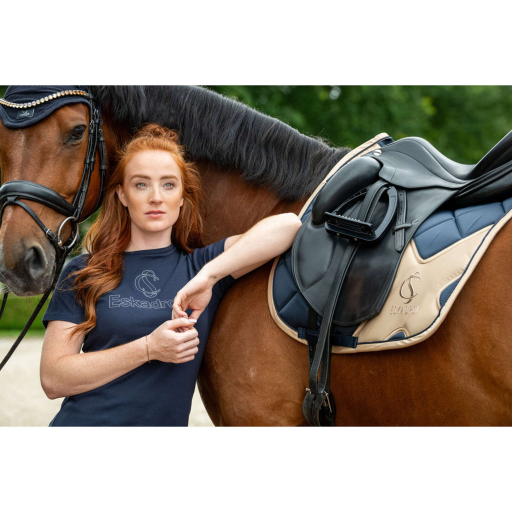 Eskadron Saddlepad Classic Sports Bigross Mattgloss Dressage Navy