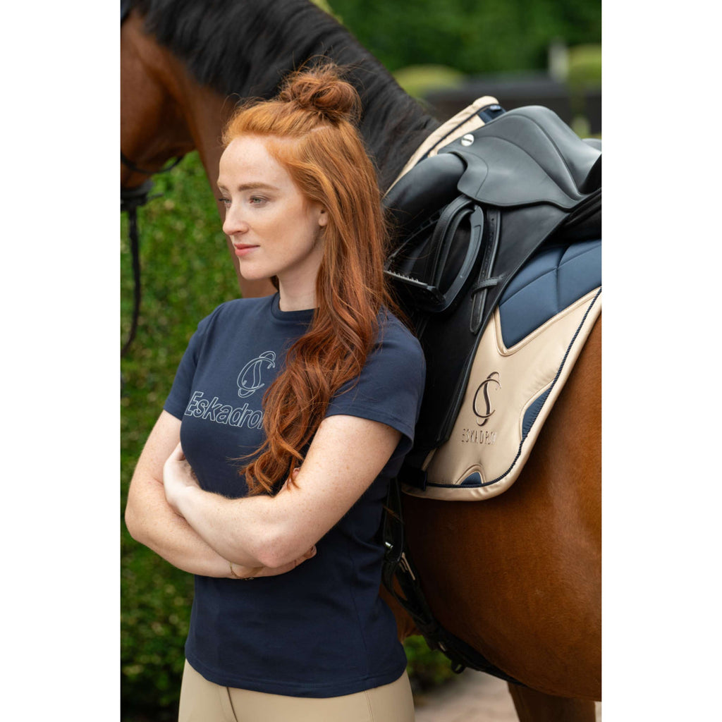 Eskadron Saddlepad Classic Sports Bigross Mattgloss Dressage Navy