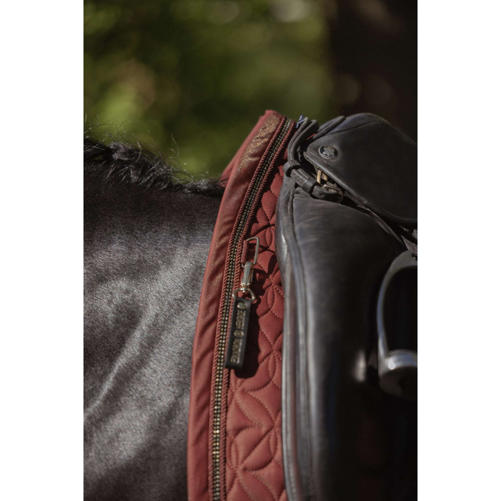 Eskadron Saddlepad Heritage Glam Crystal Dressage Merlot