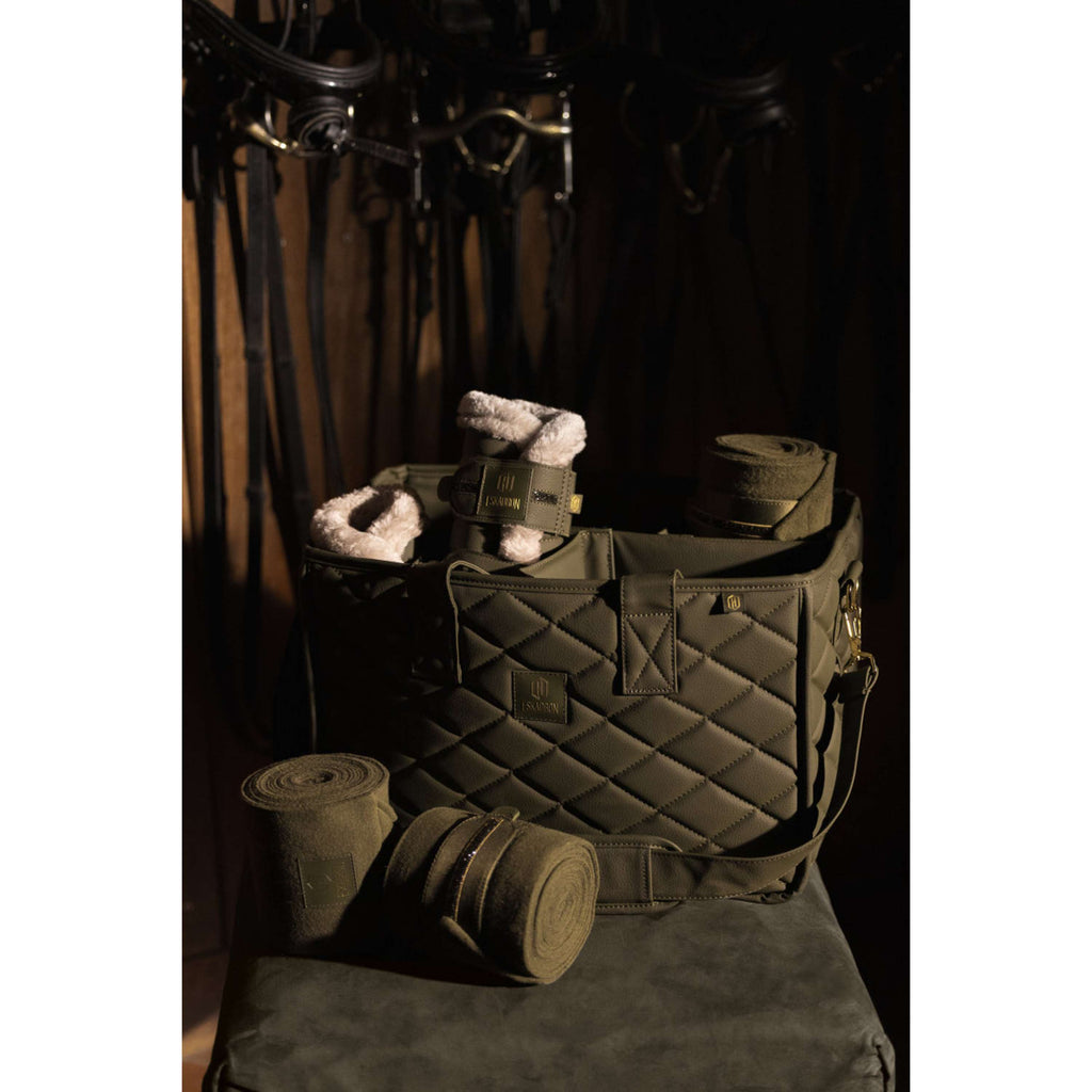 Eskadron Dressage Boots Heritage Faux Leather Faux Fur Jewel Deep Moss