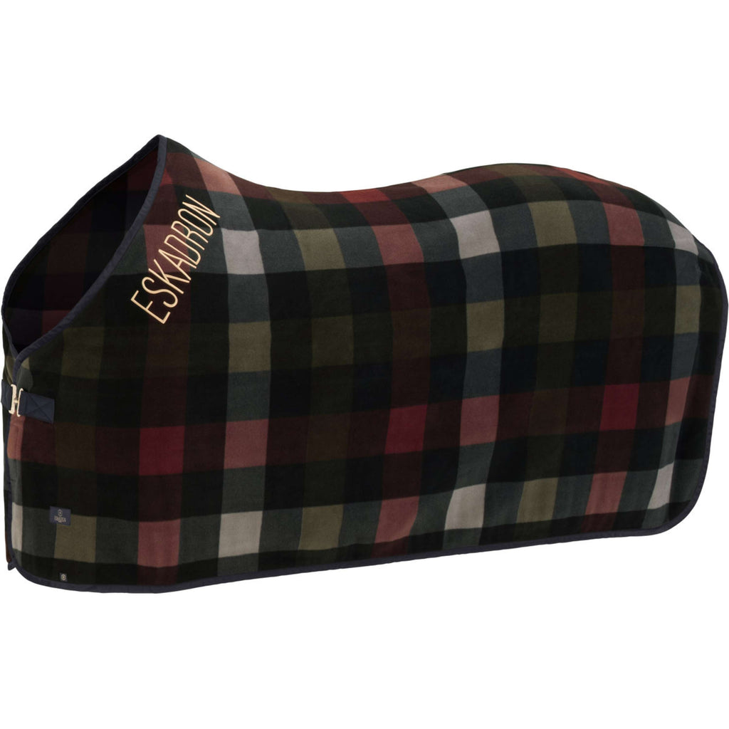 Eskadron Sweat Rug Heritage Fleece Check Black/Deep Moss/Merlot/Ash