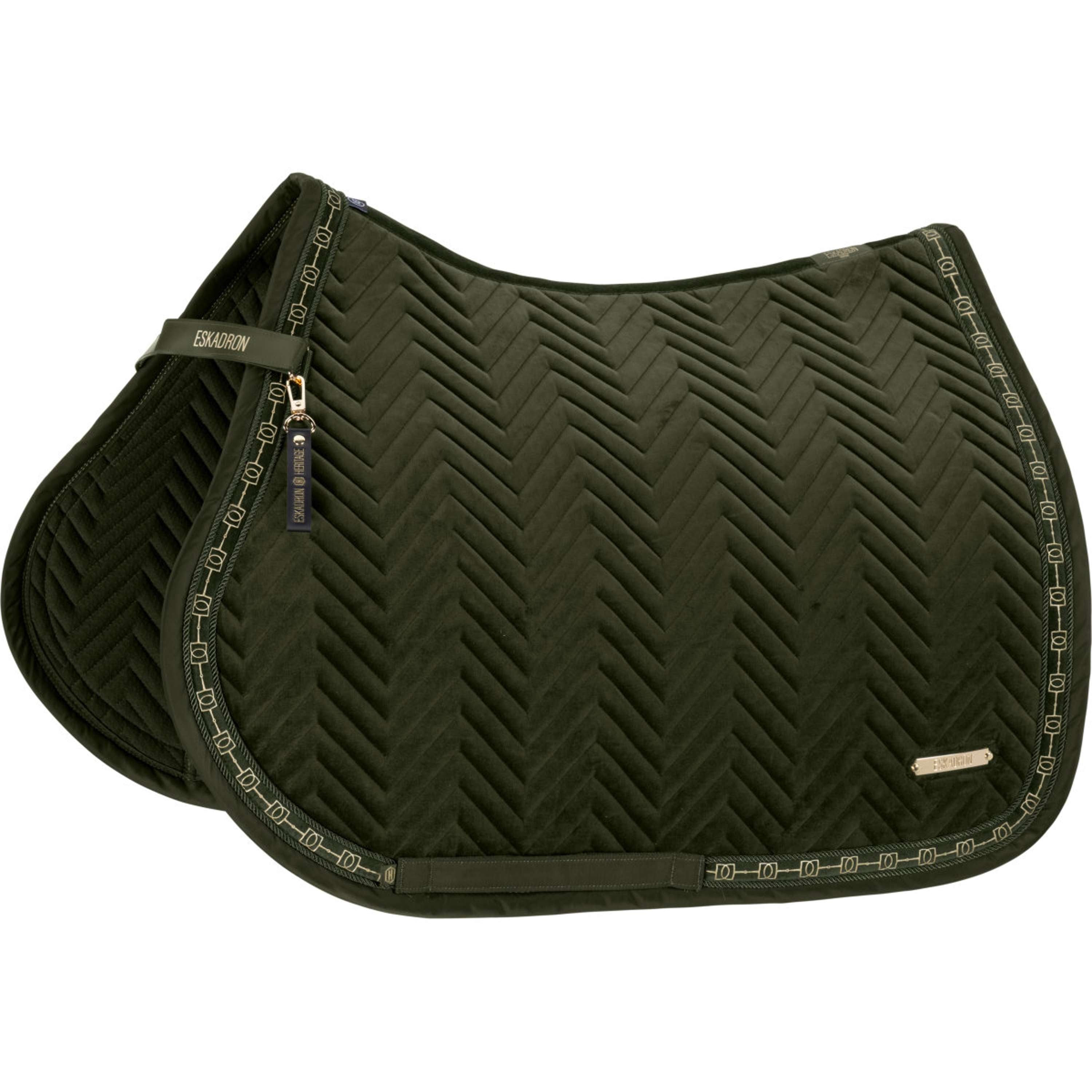 Eskadron Saddlepad Heritage Velvet All Purpose Deep Moss