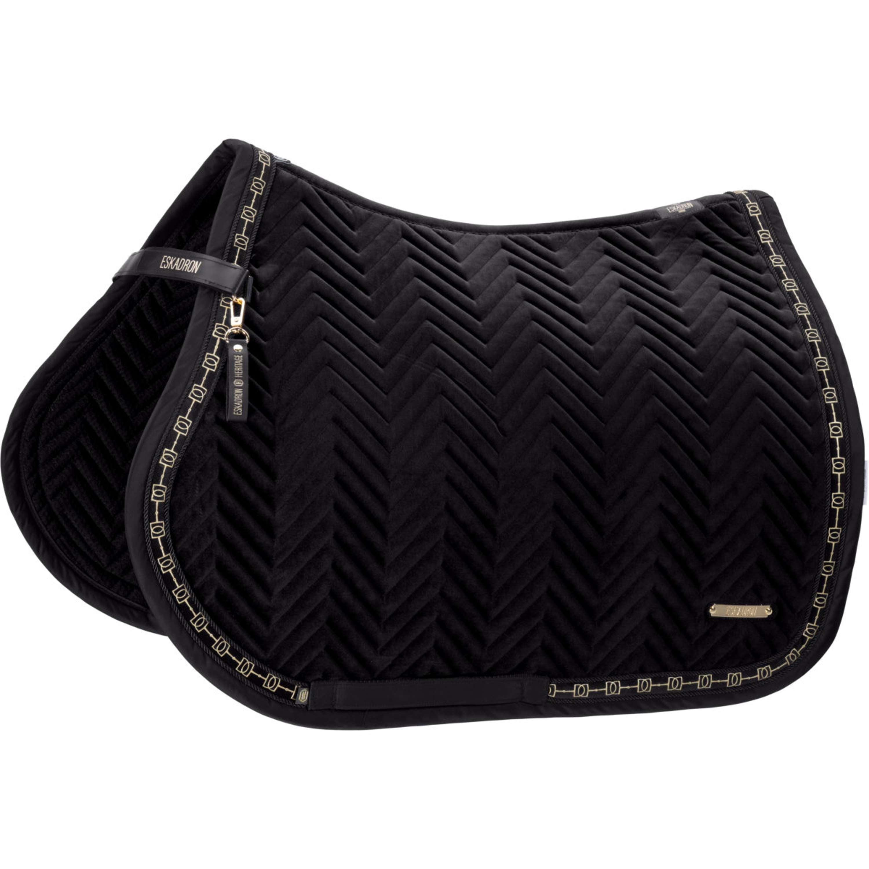 Eskadron Saddlepad Heritage Velvet All Purpose Black