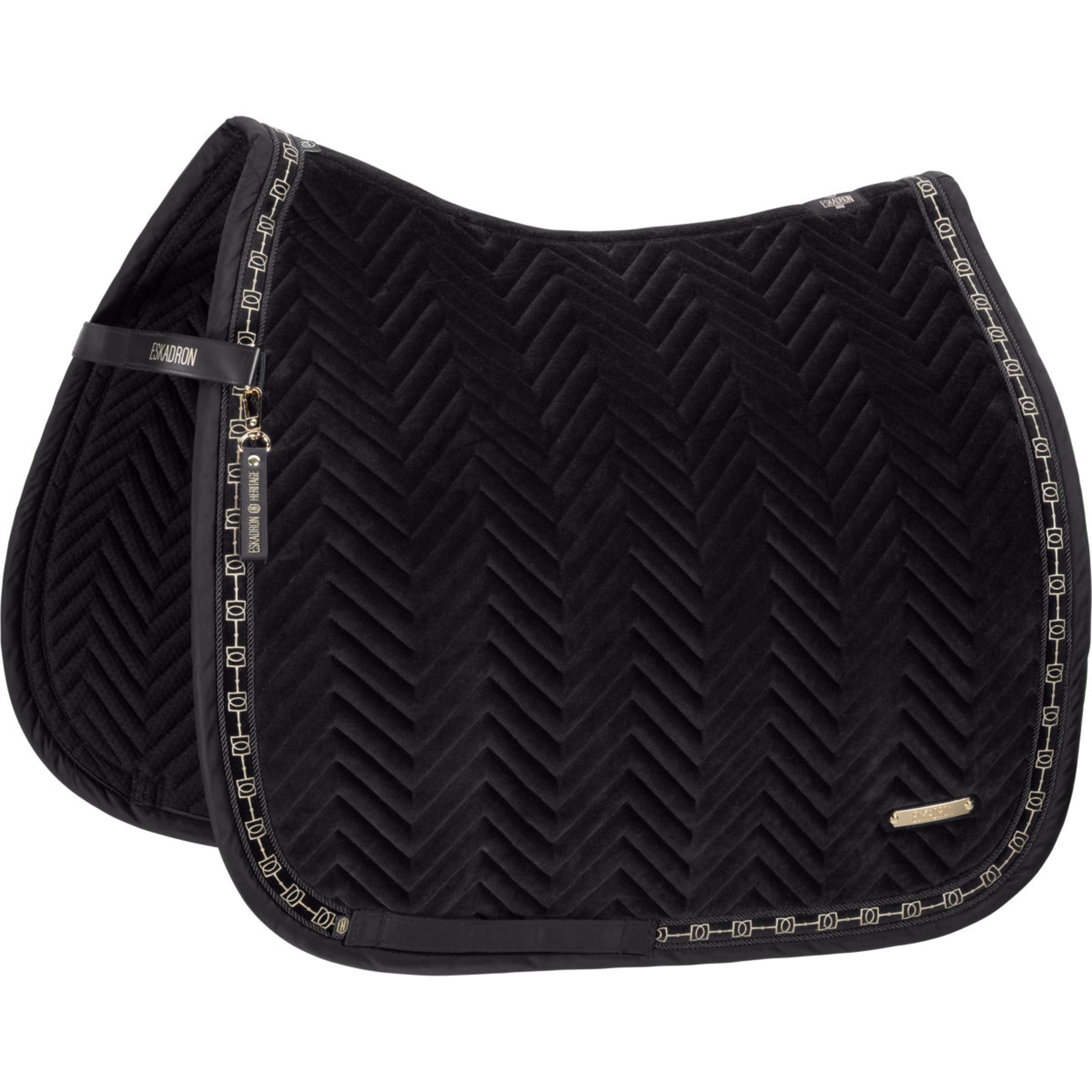 Eskadron Saddlepad Heritage Velvet Dressage Black