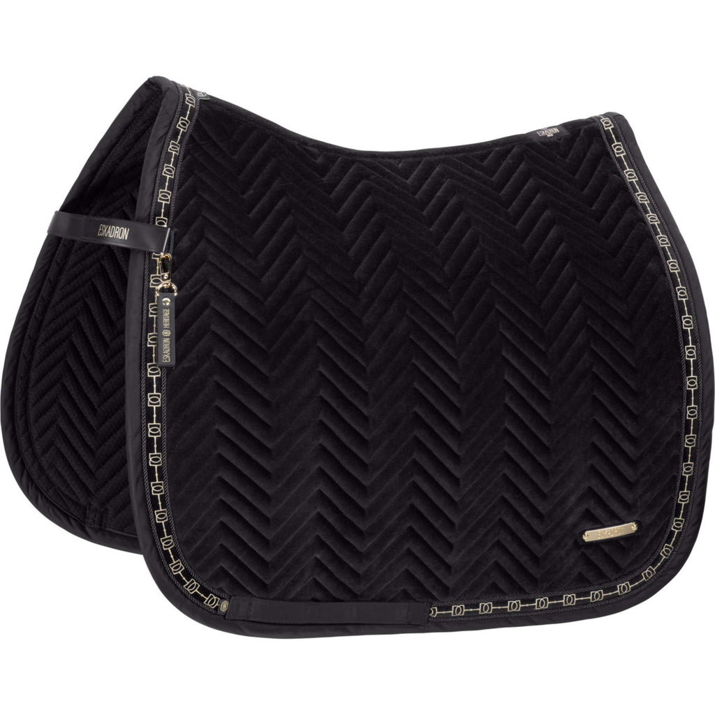 Eskadron Saddlepad Heritage Velvet Dressage Black