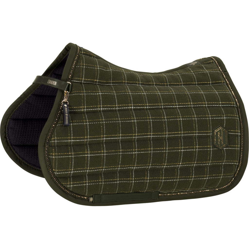 Eskadron Saddlepad Heritage Bouclé Crystal All Purpose Deep Moss