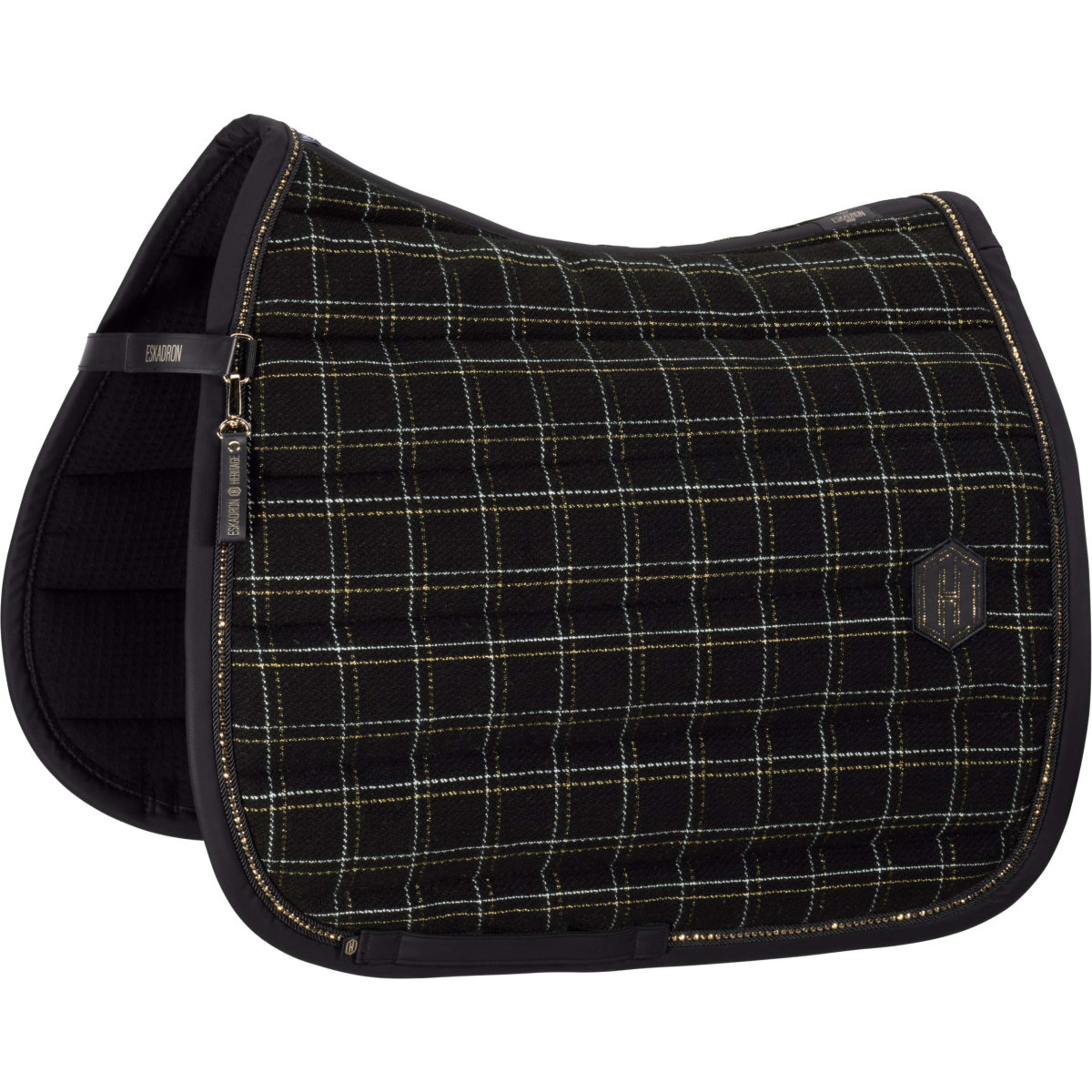 Eskadron Saddlepad Heritage Bouclé Crystal Dressage Black