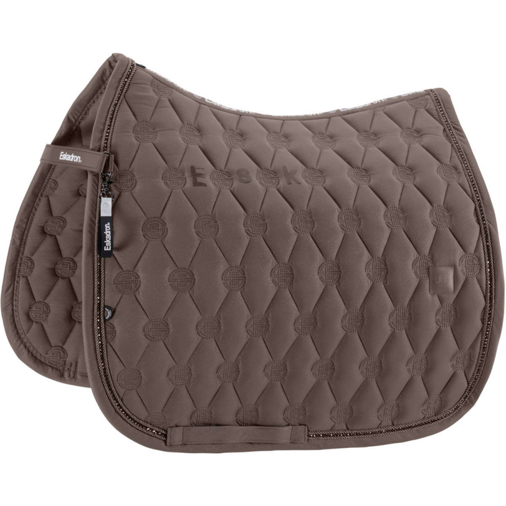 Eskadron Saddlepad Dynamics Sparkle Crystal Dressage Powdertaupe
