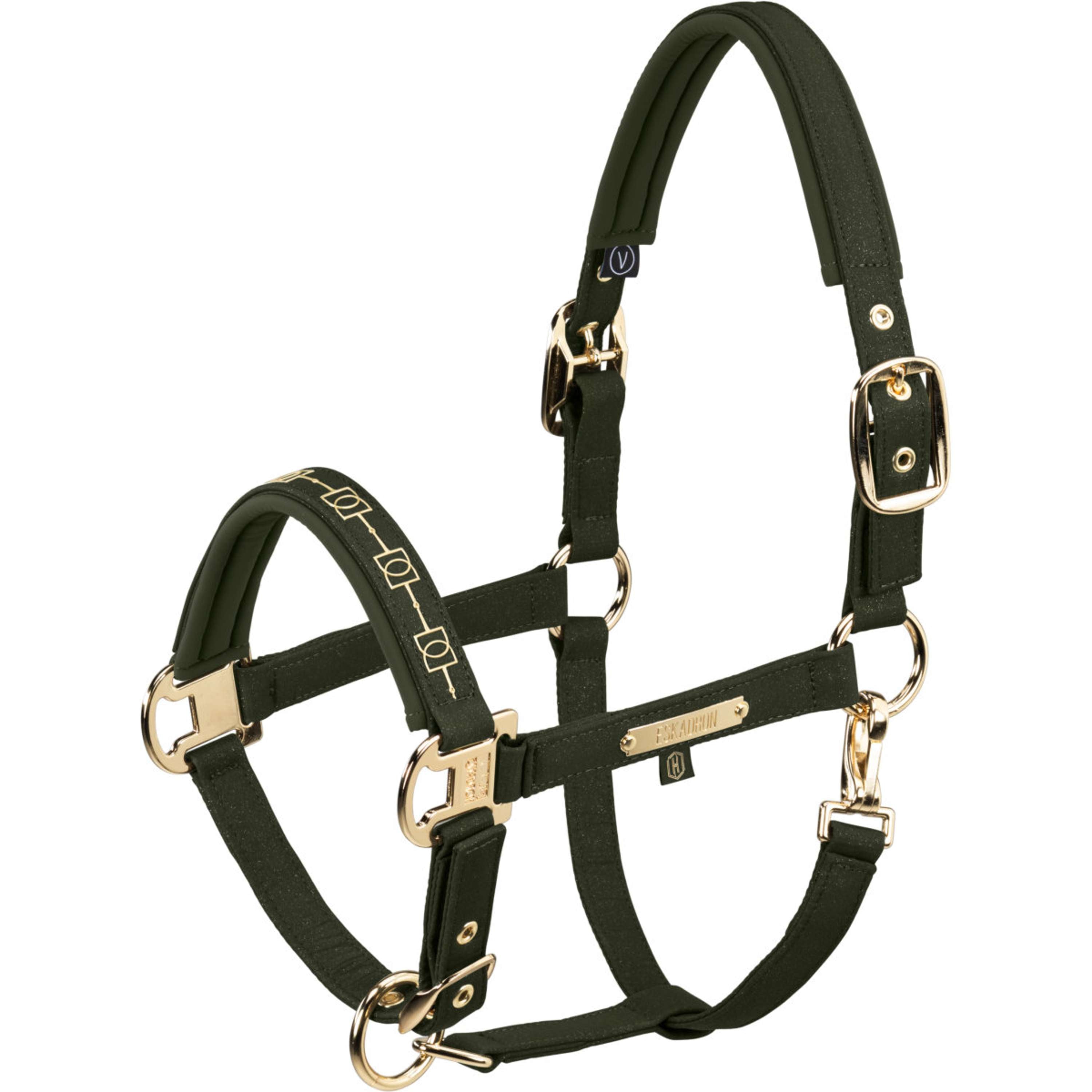 Eskadron Halter Heritage Sparkle Double Pin Deep Moss