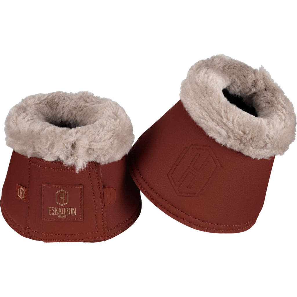 Eskadron Bell Boots Heritage Faux Leather Faux Fur Merlot