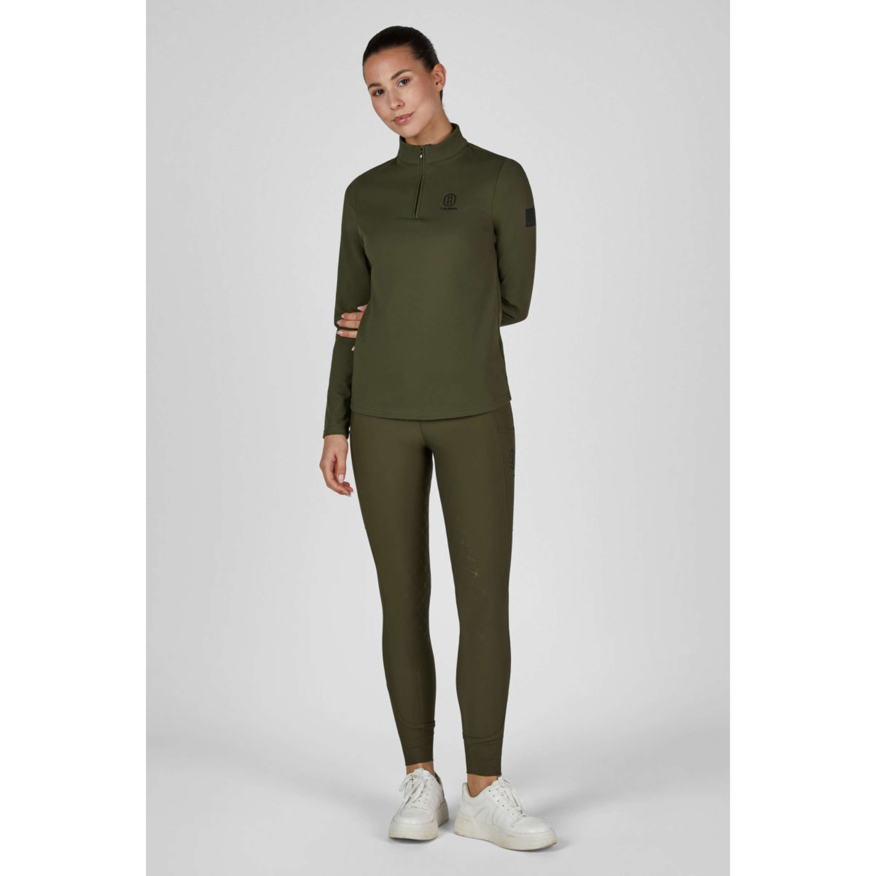 Eskadron Shirt Heritage Half-Zip Deep Moss