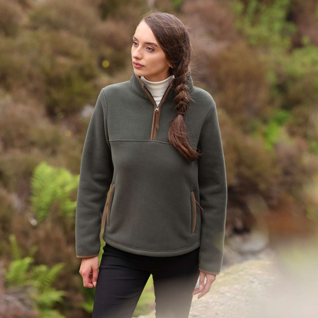 Aubrion by Shires Sweater Original Fleece Green