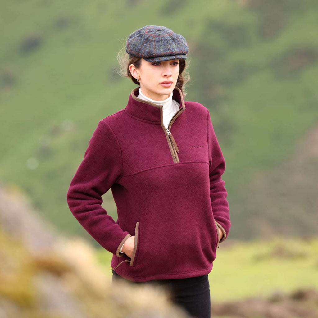 Aubrion by Shires Sweater Original Fleece Maroon