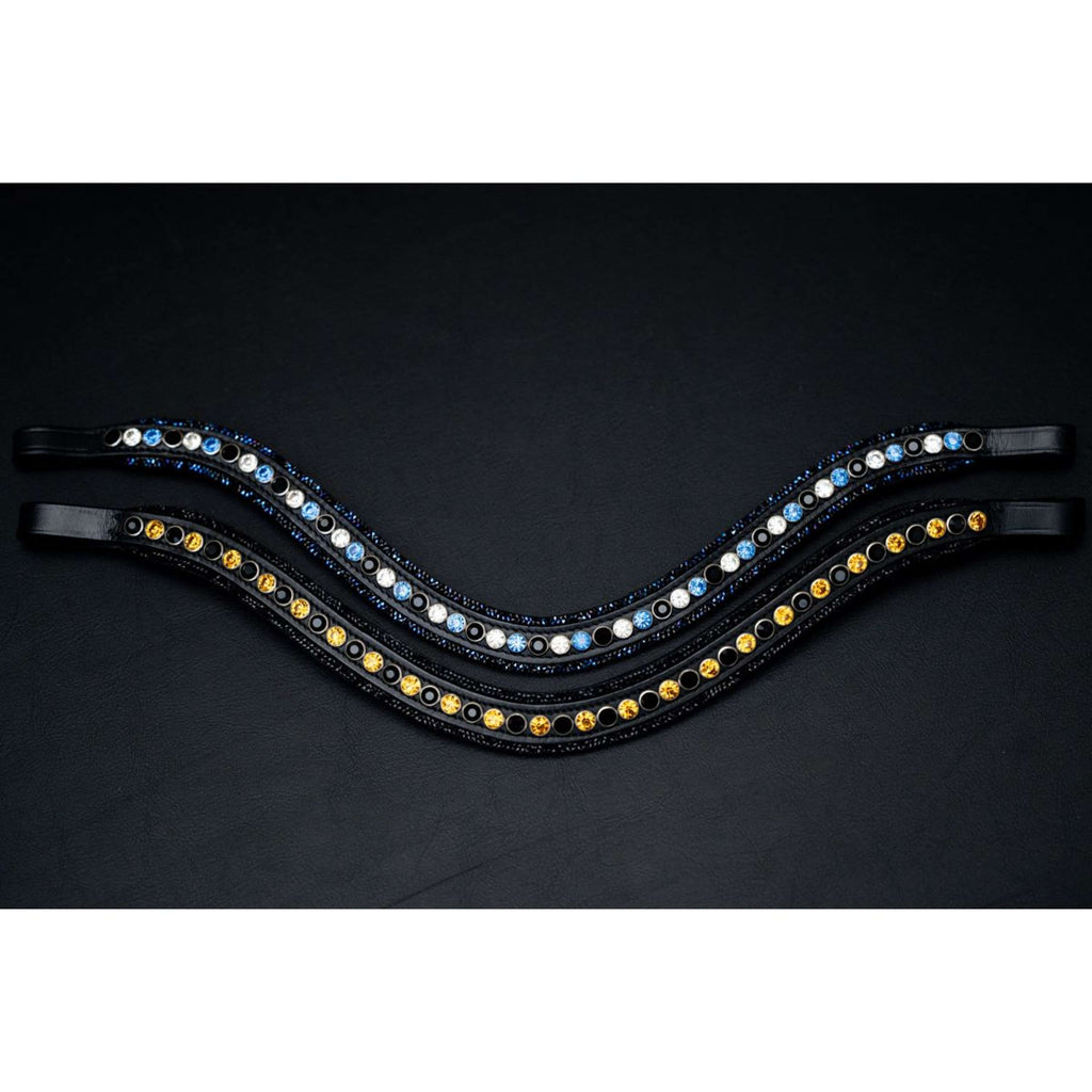 HB Browband Showtime Good Luck Black/Gold