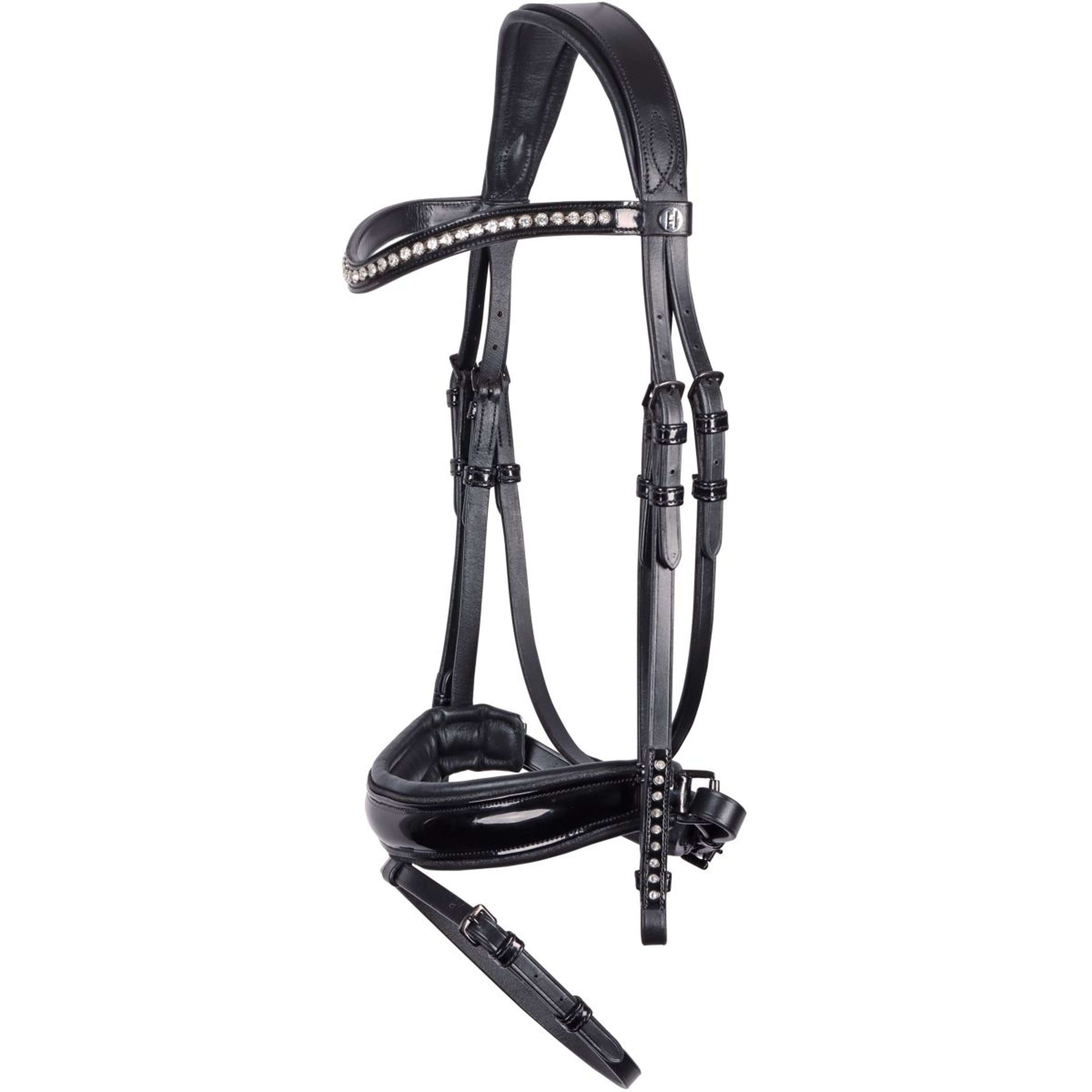 Harry's Horse Bridle Diamond Lacque Black