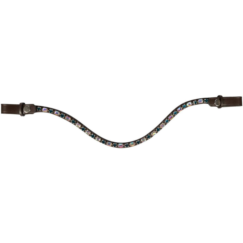 HKM Browband Amazing Petrol/Brown