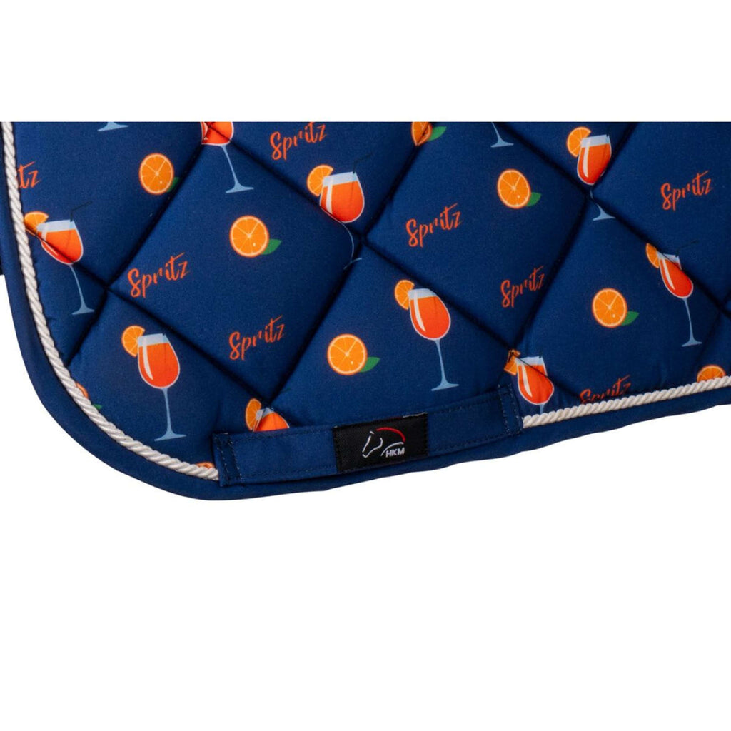 HKM Saddlepad Splash General Purpose Darkblue/Orange