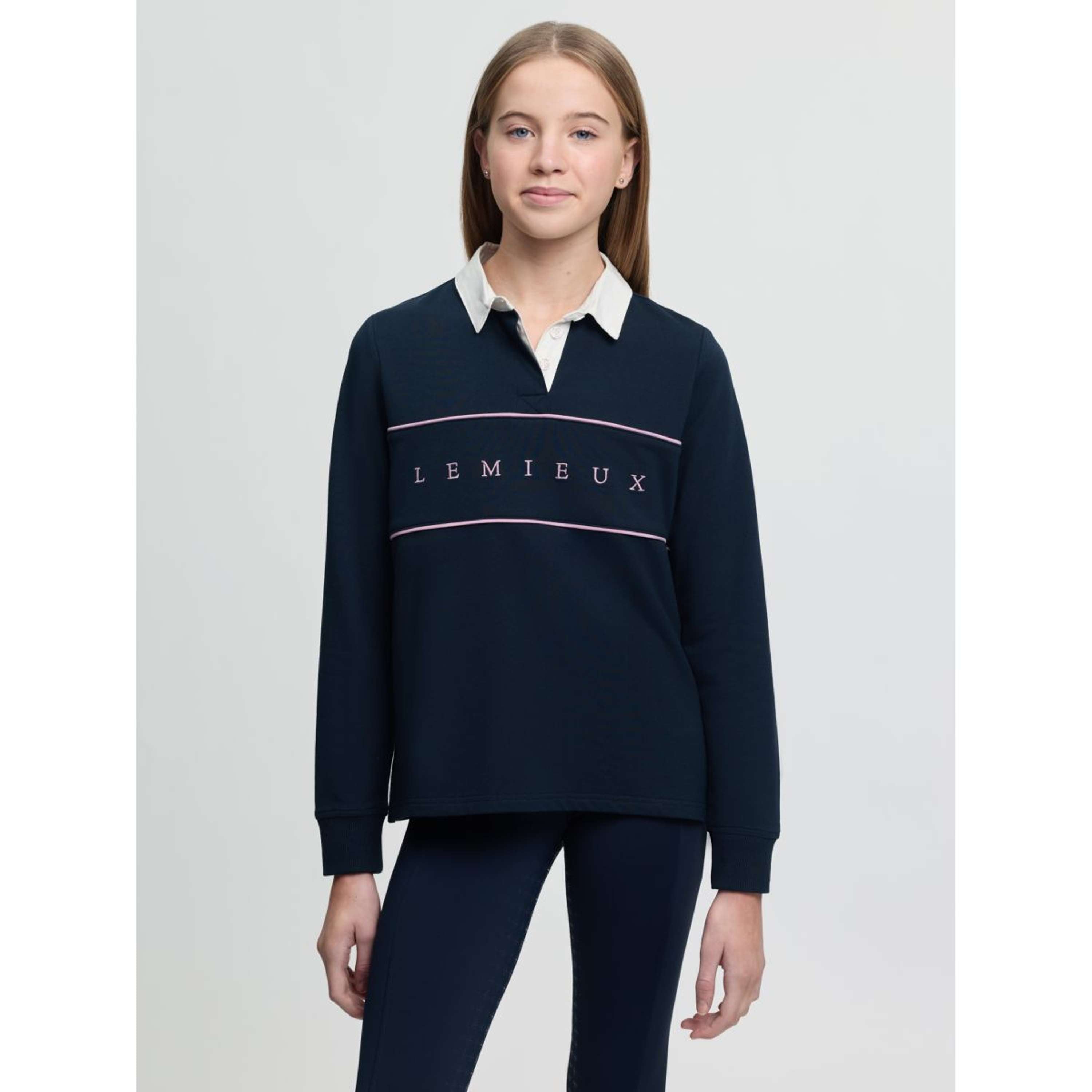LeMieux Rugbyshirt Young Rider Riley Navy