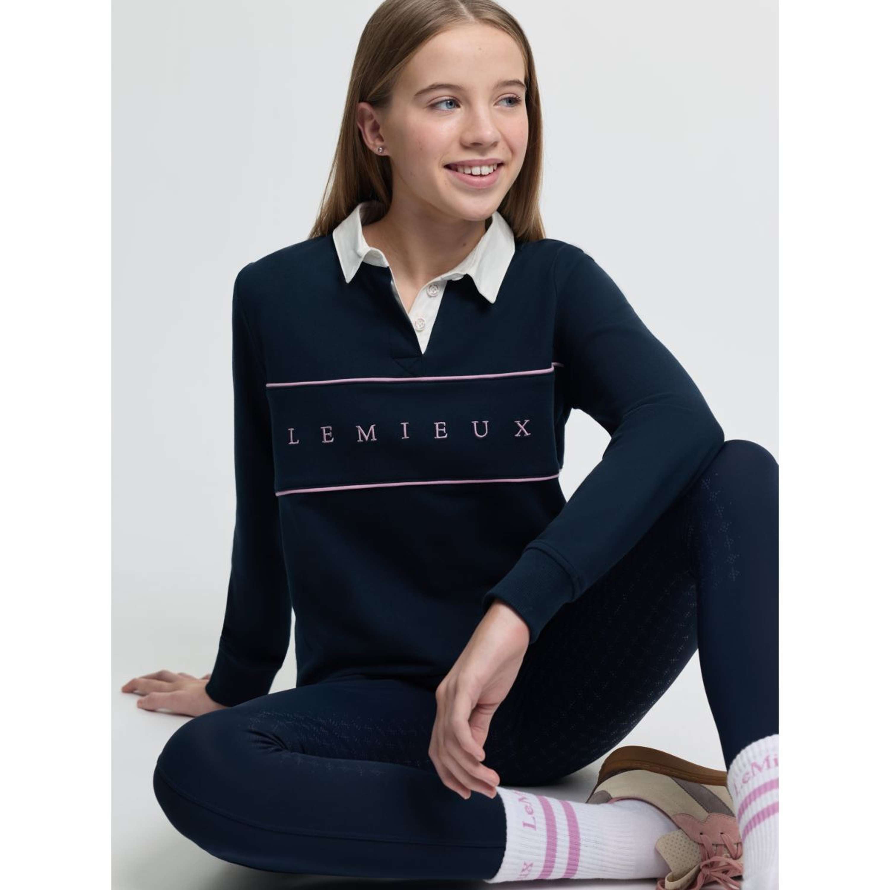 LeMieux Rugbyshirt Young Rider Riley Navy