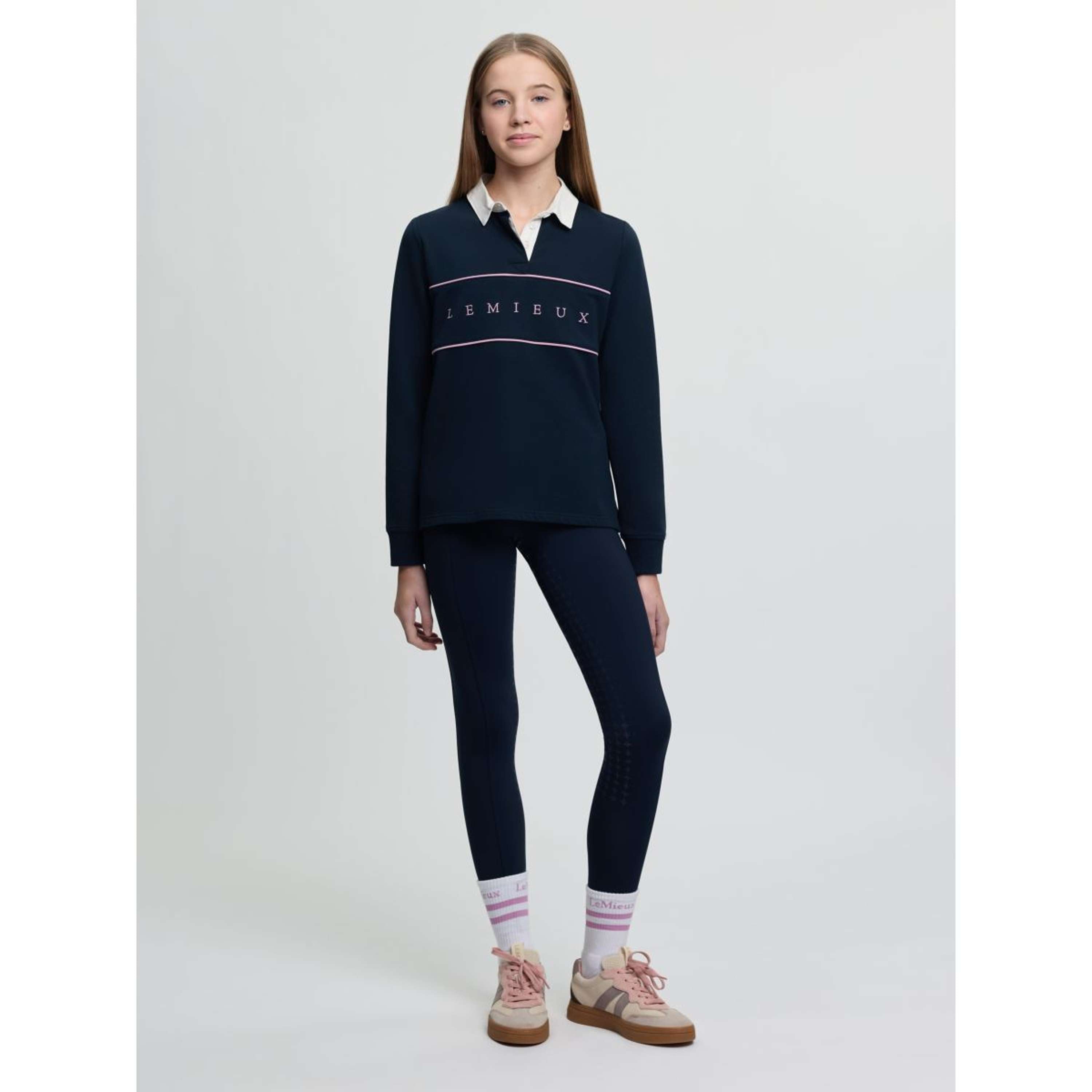 LeMieux Rugbyshirt Young Rider Riley Navy