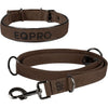 EQPRO Collar and Leash Softshell Chocolate