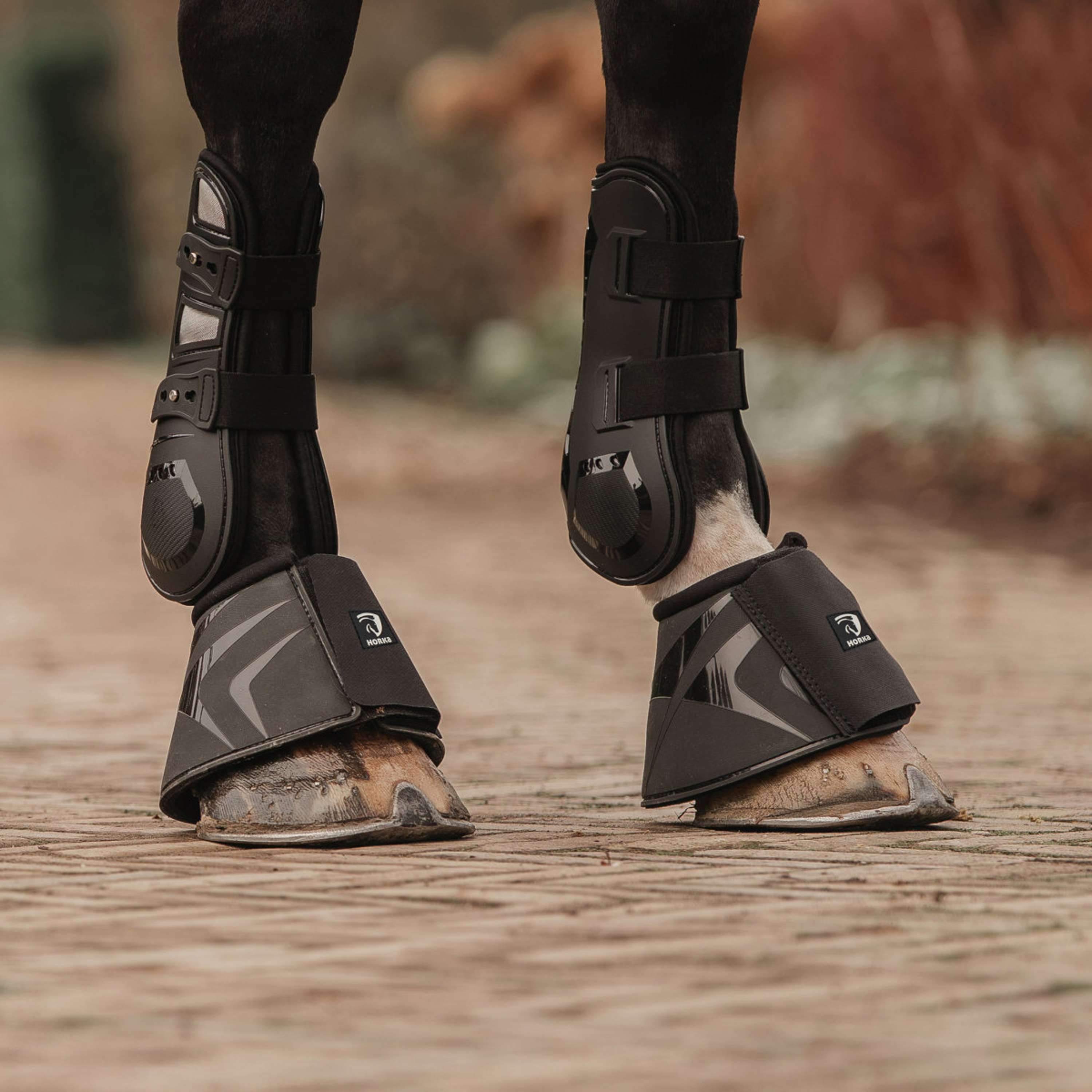 EQPRO Tendon Boots Carbon Look Black