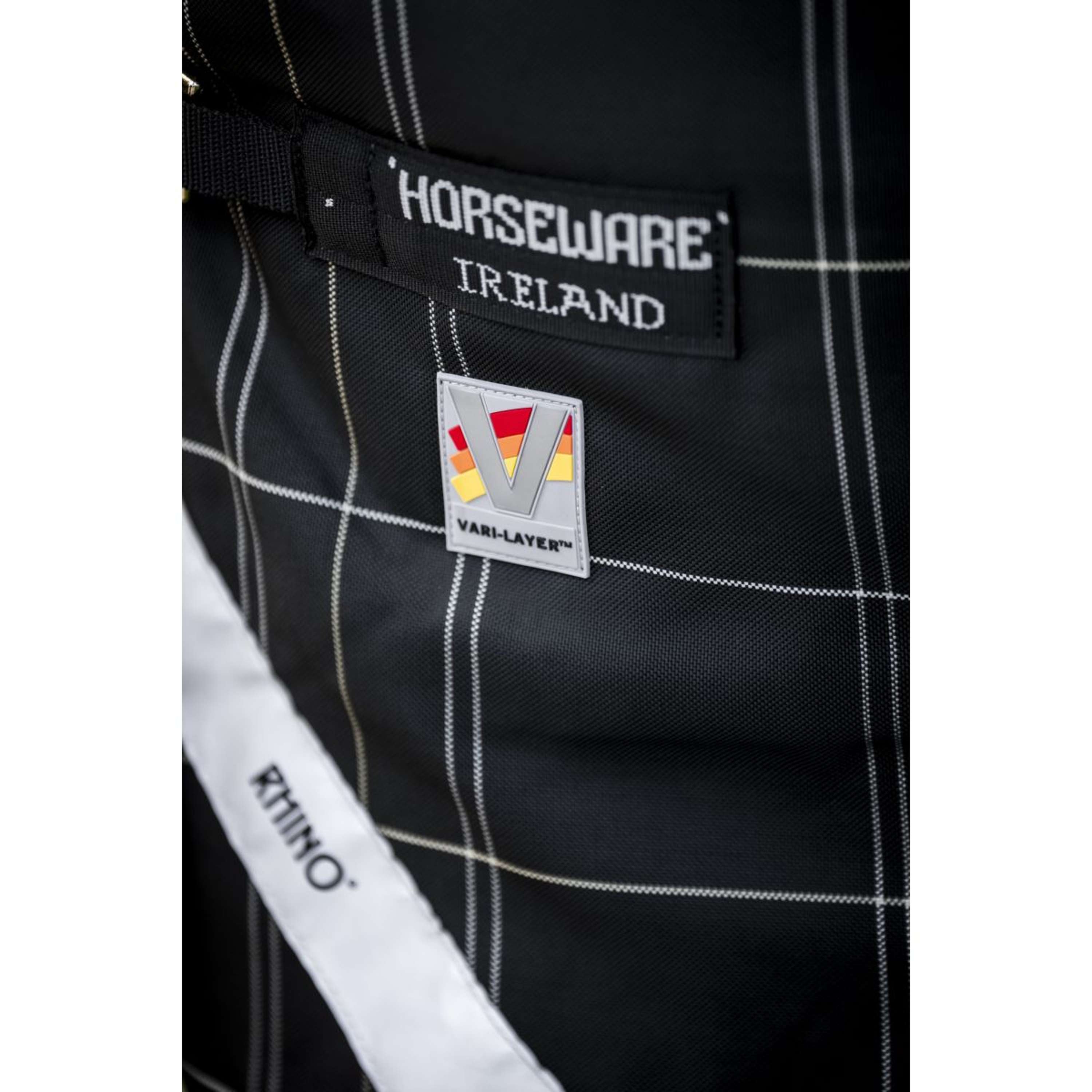 Rhino Wug Turnout Medium Varilayer 250g Black/Grey/White Check/Gray