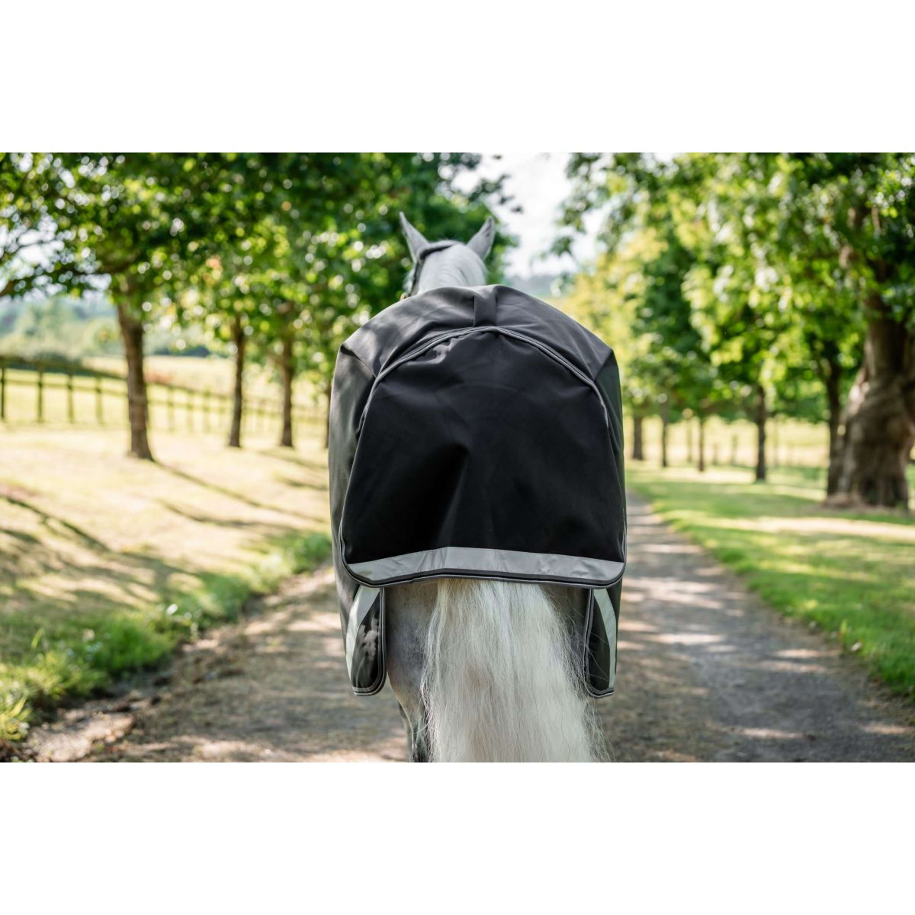 Rambo Turnout Rug 1680D Varilayer 250g Black/Thunderstorm Grey/Silver