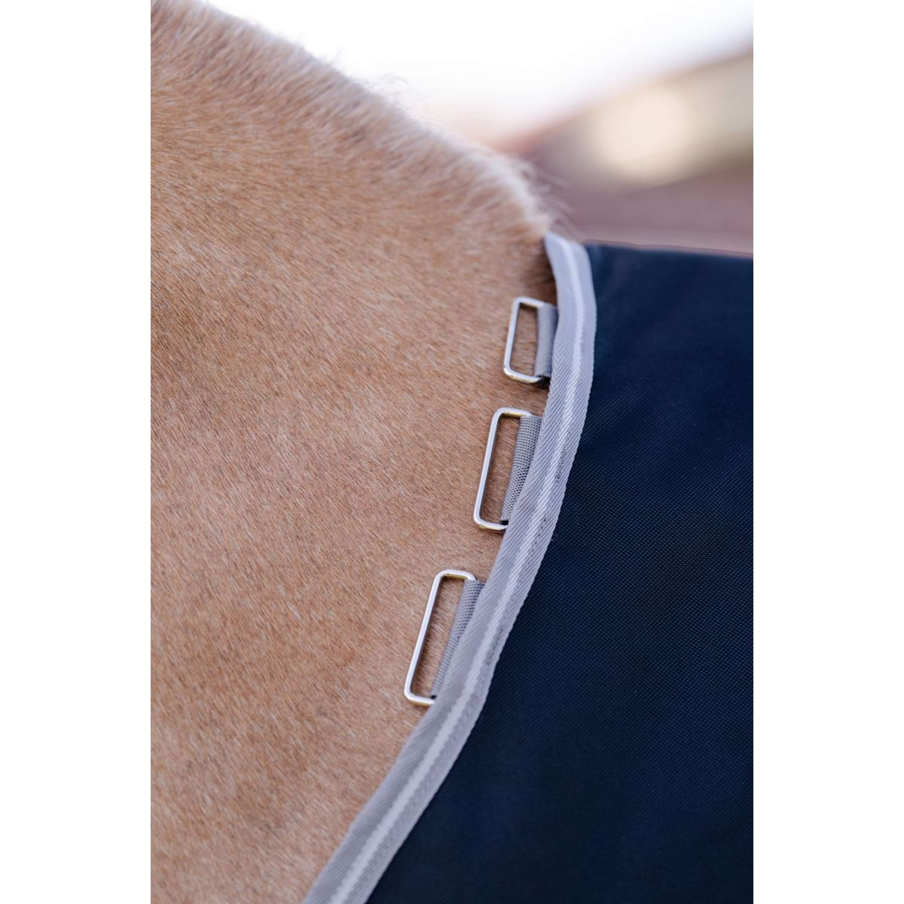 Amigo Turnout Rug 1200D Pony 250g Black/Titanium Grey/Silver