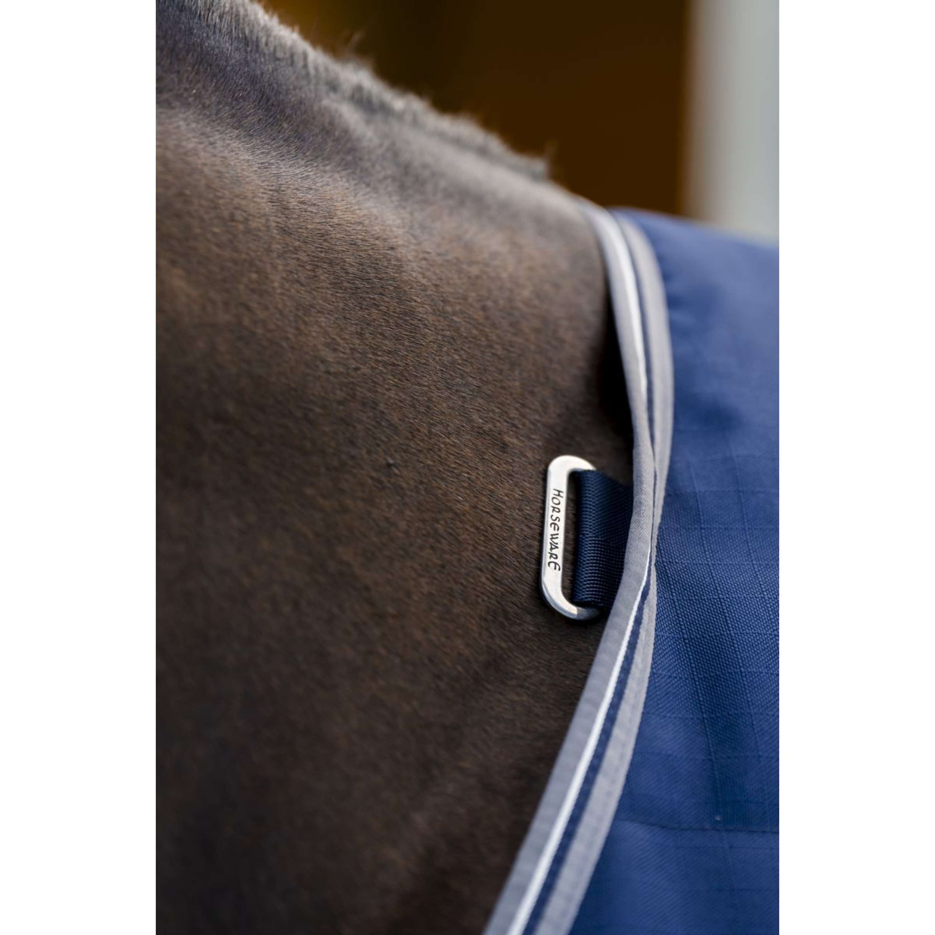 Rambo Stable Rug 100g Navy/Thunderstorm Grey/Silver
