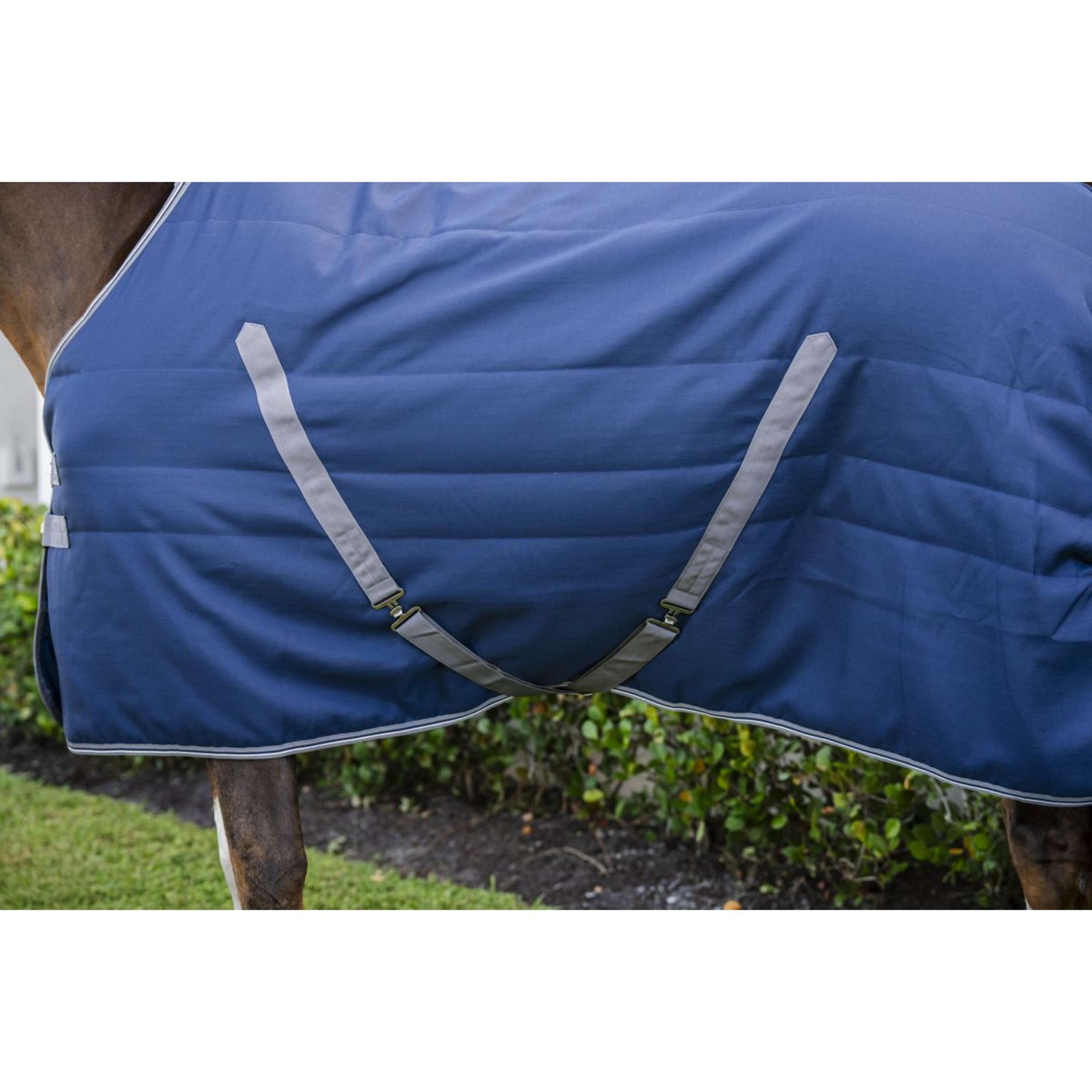 Rambo Stable Rug 100g Navy/Thunderstorm Grey/Silver