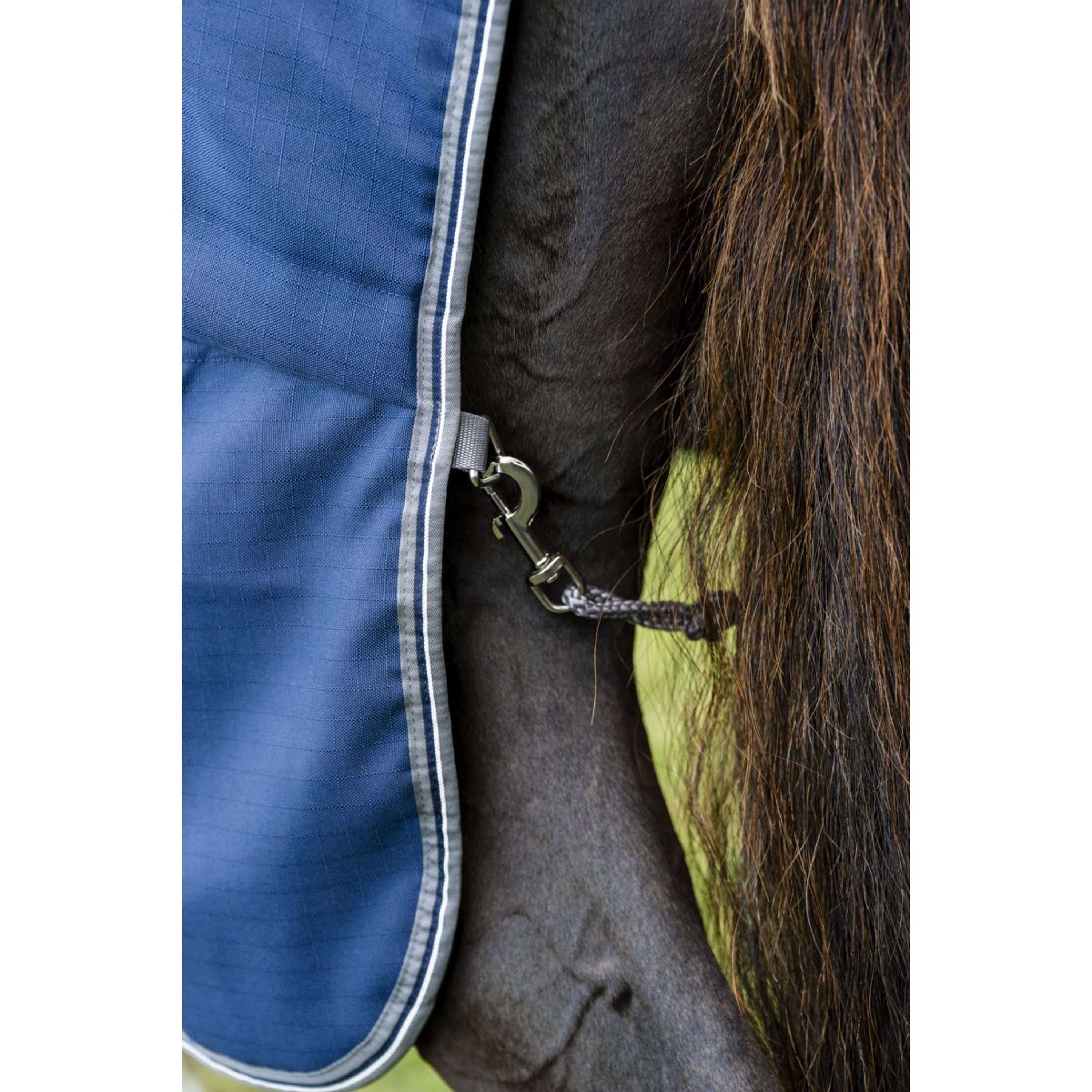 Rambo Stable Rug 100g Navy/Thunderstorm Grey/Silver